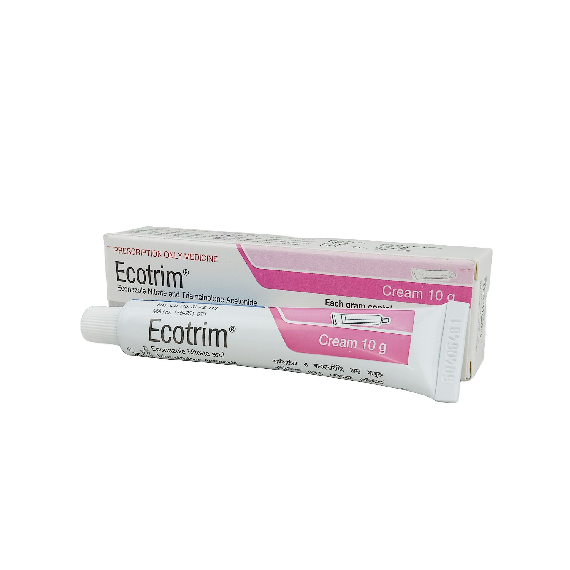 Ecotrim 1%+0.1% Cream
