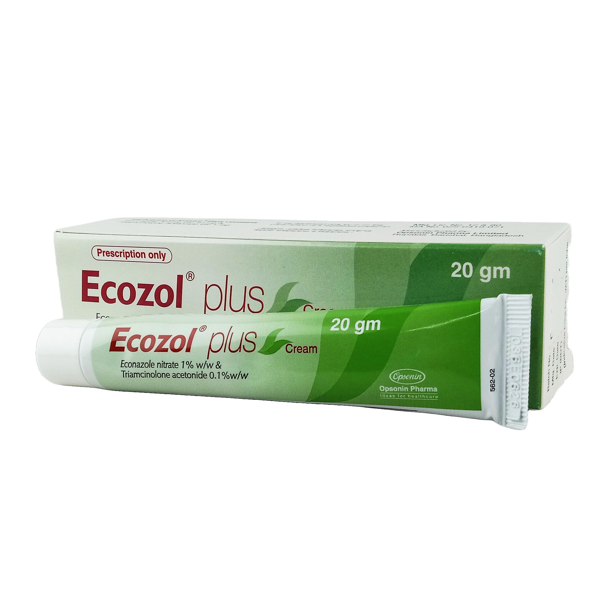 Ecozol PLUS 1%+0.1% Cream