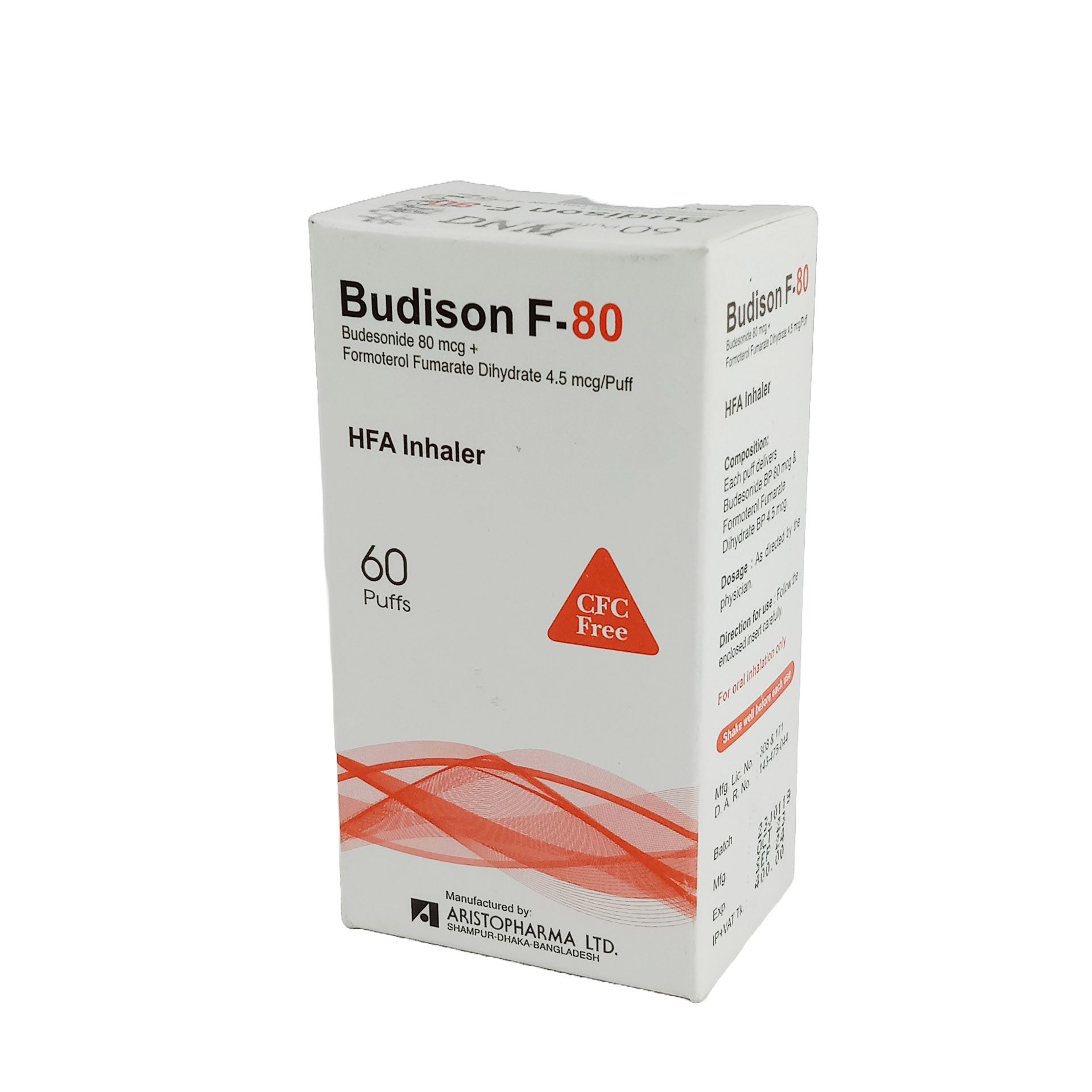 Budison F 80 80mcg+4.5mcg/Puff Inhaler