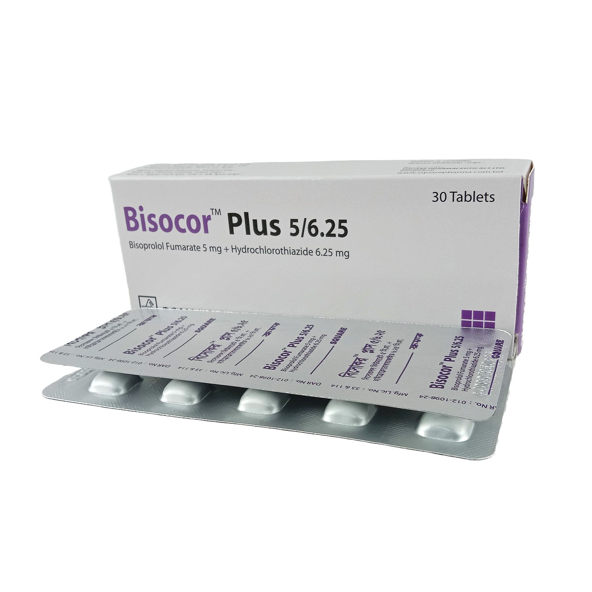 Bisocor Plus 5/6.25mg+6.25mg Tablet