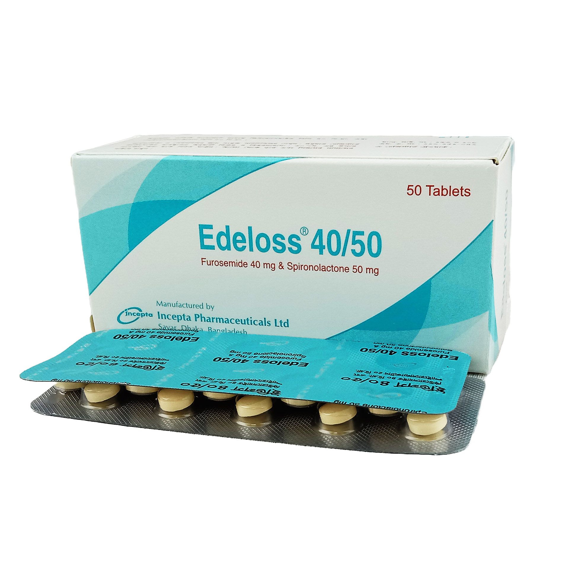 Edeloss 50/40mg+50mg Tablet - Arogga Online Pharmacy