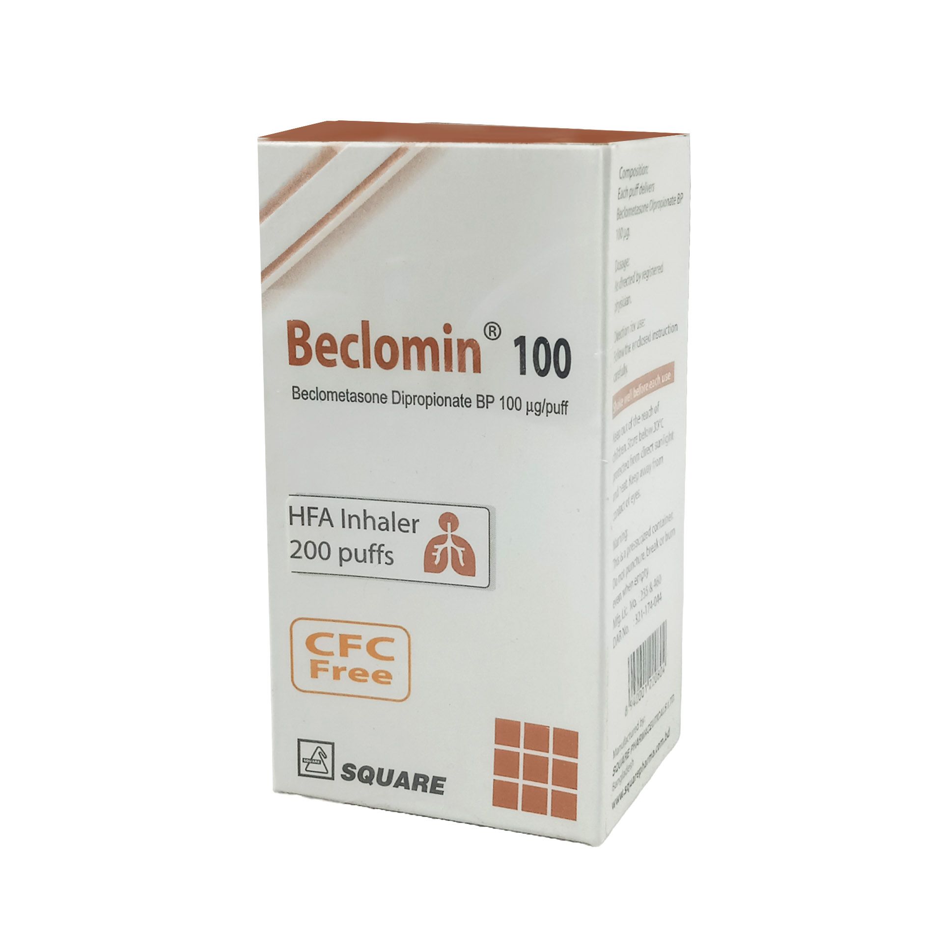 Beclomin HFA 100 100mcg/puff Inhaler