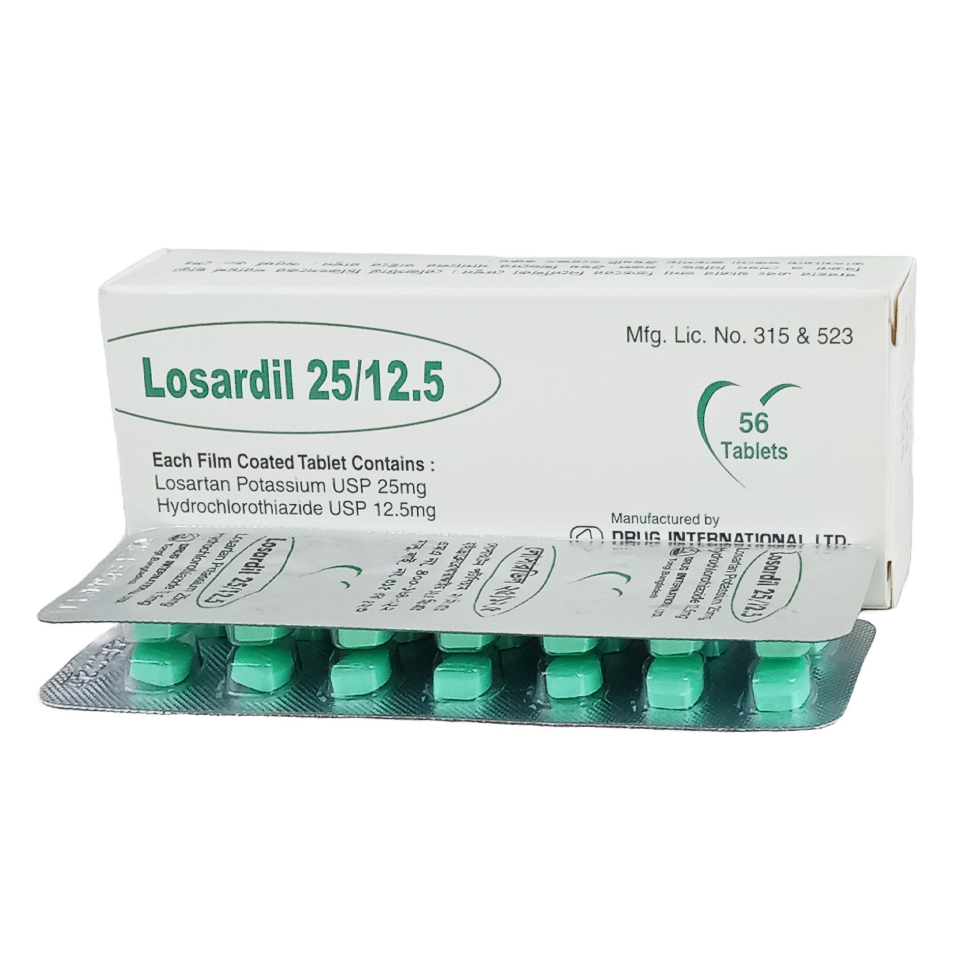Losardil  25/12.5 12.5mg+25mg Tablet