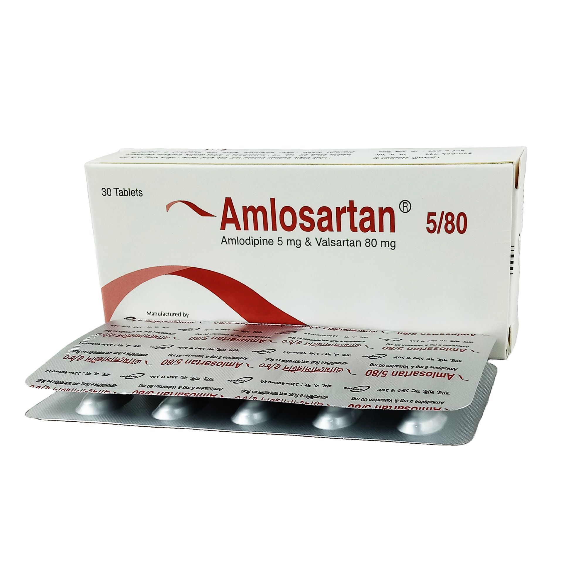 Amlosartan 5/80 5mg+80mg Tablet