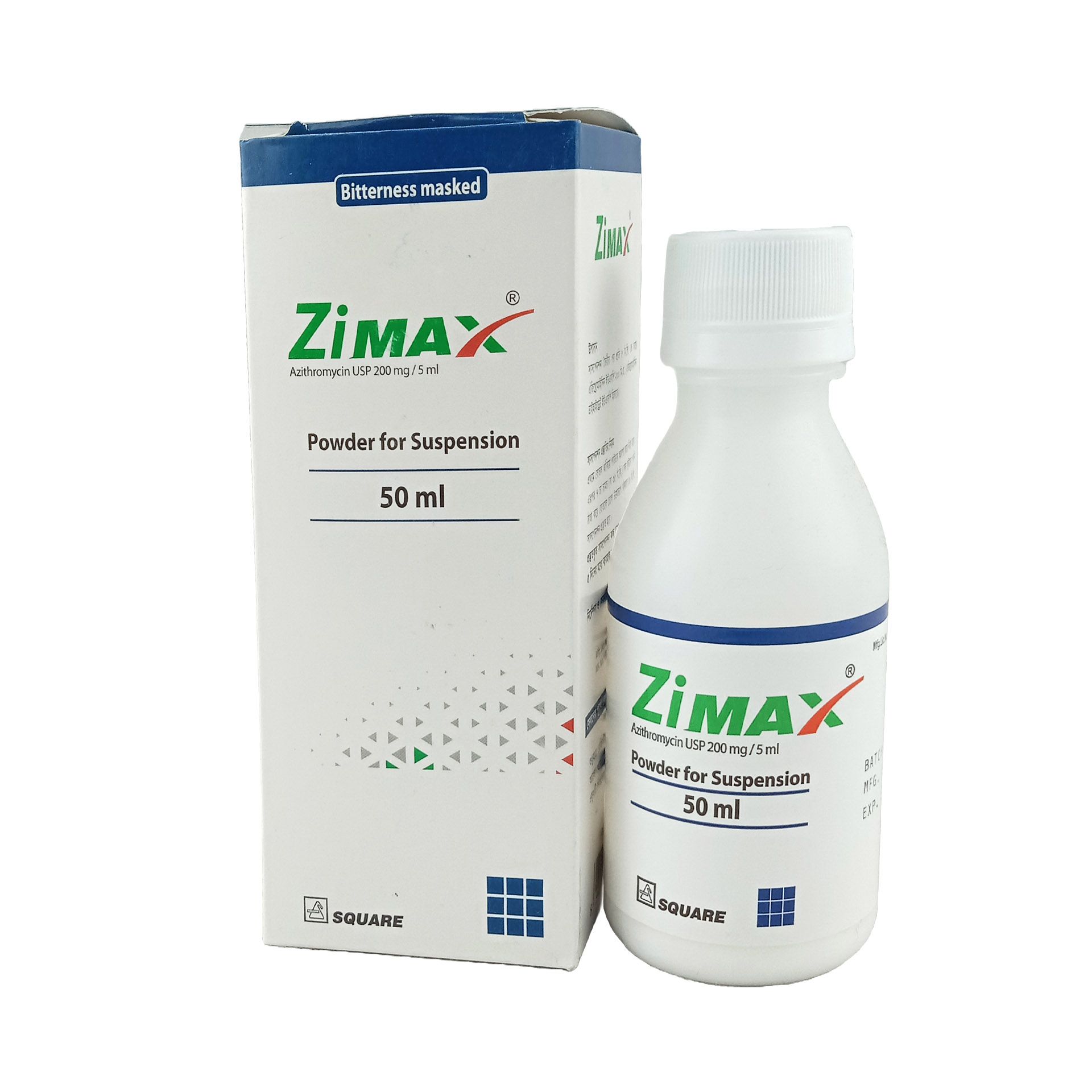 Zimax 50ml 200mg/5ml Powder for Suspension
