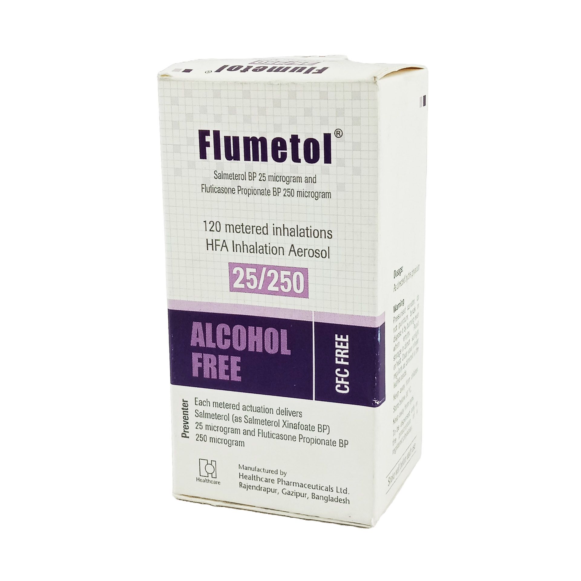 Flumetol 25/250 HFA 25mcg+250mcg Inhaler