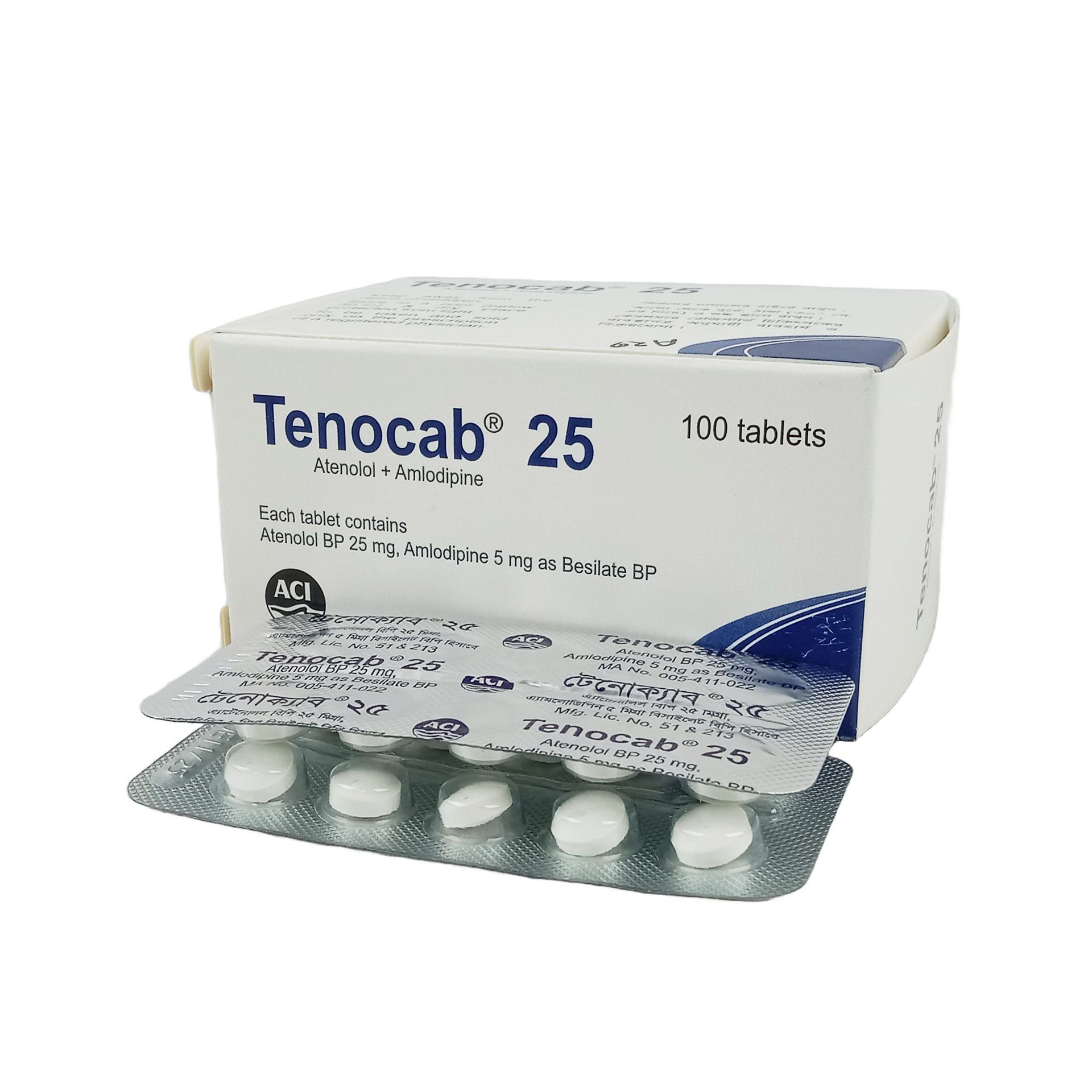 Tenocab 25mg+25mg Tablet