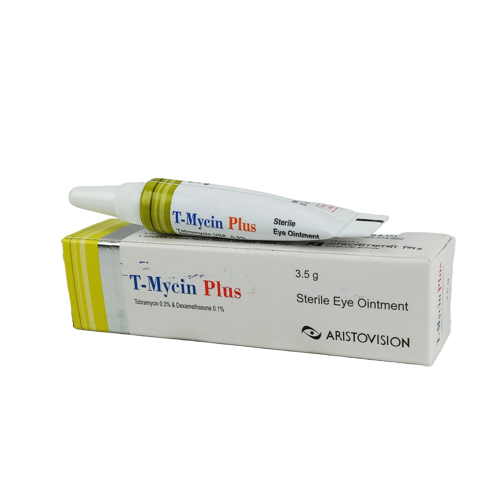 T-Mycin Plus 0.1%+0.3% Eye Ointment