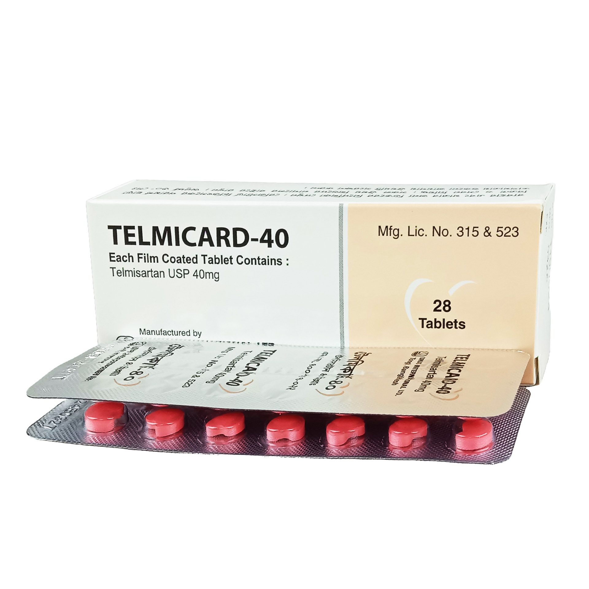 Telmicard 40mg Tablet