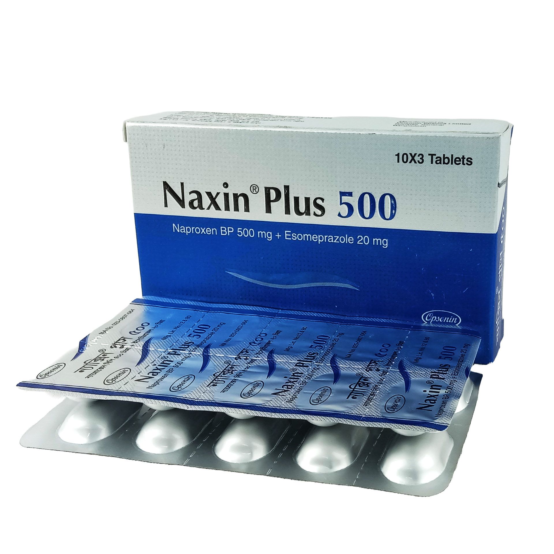 Naxin Plus 500 20mg+500mg Tablet