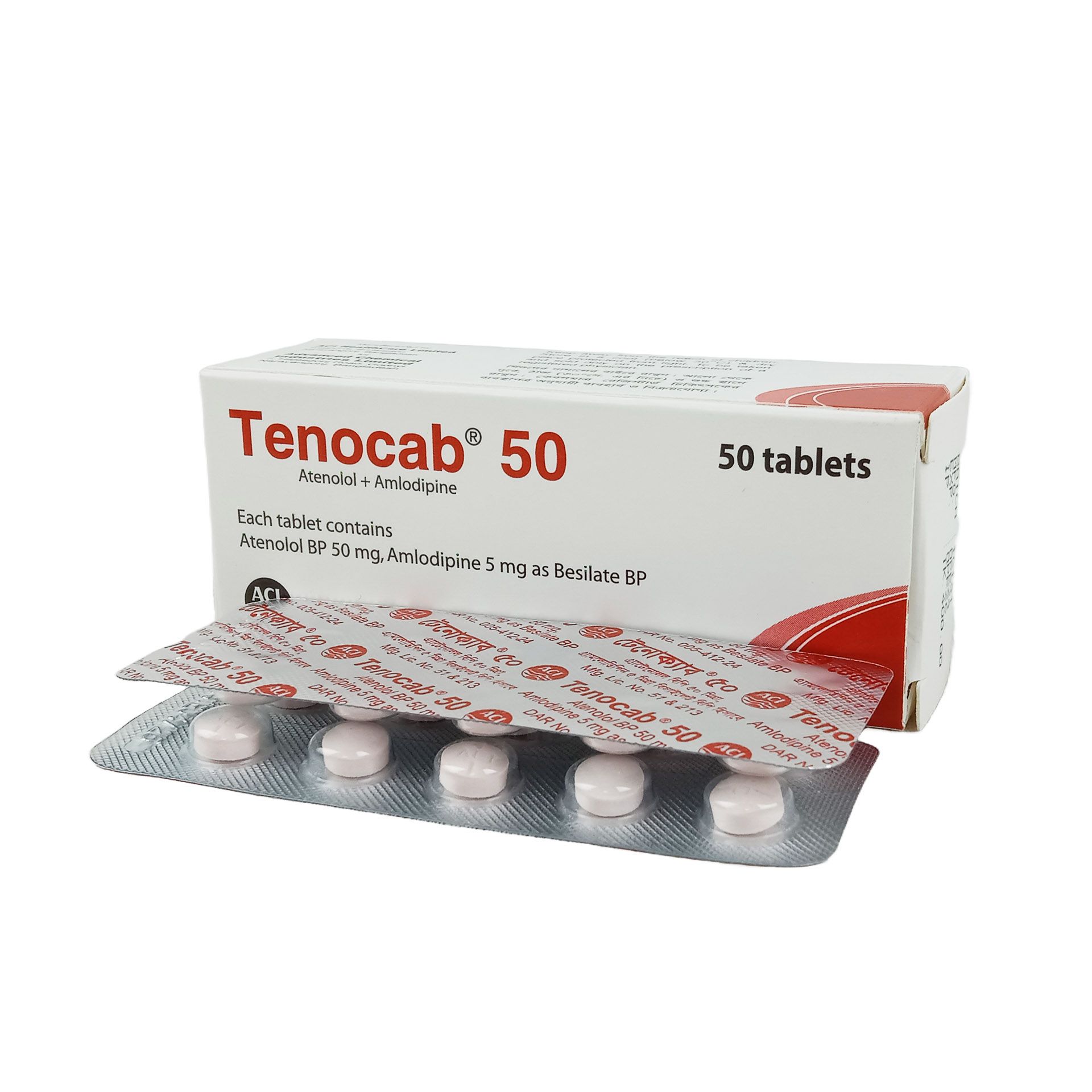 Tenocab 50 5mg+50mg Tablet