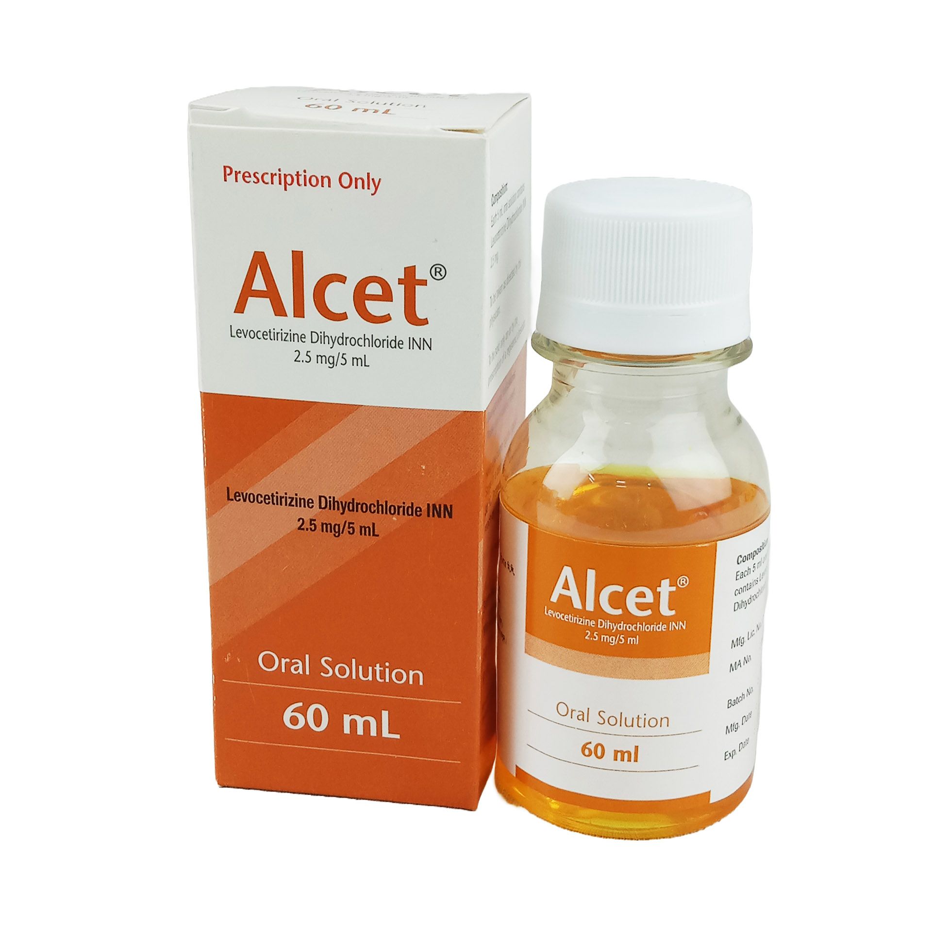 Alcet 2.5mg/5ml Oral Solution