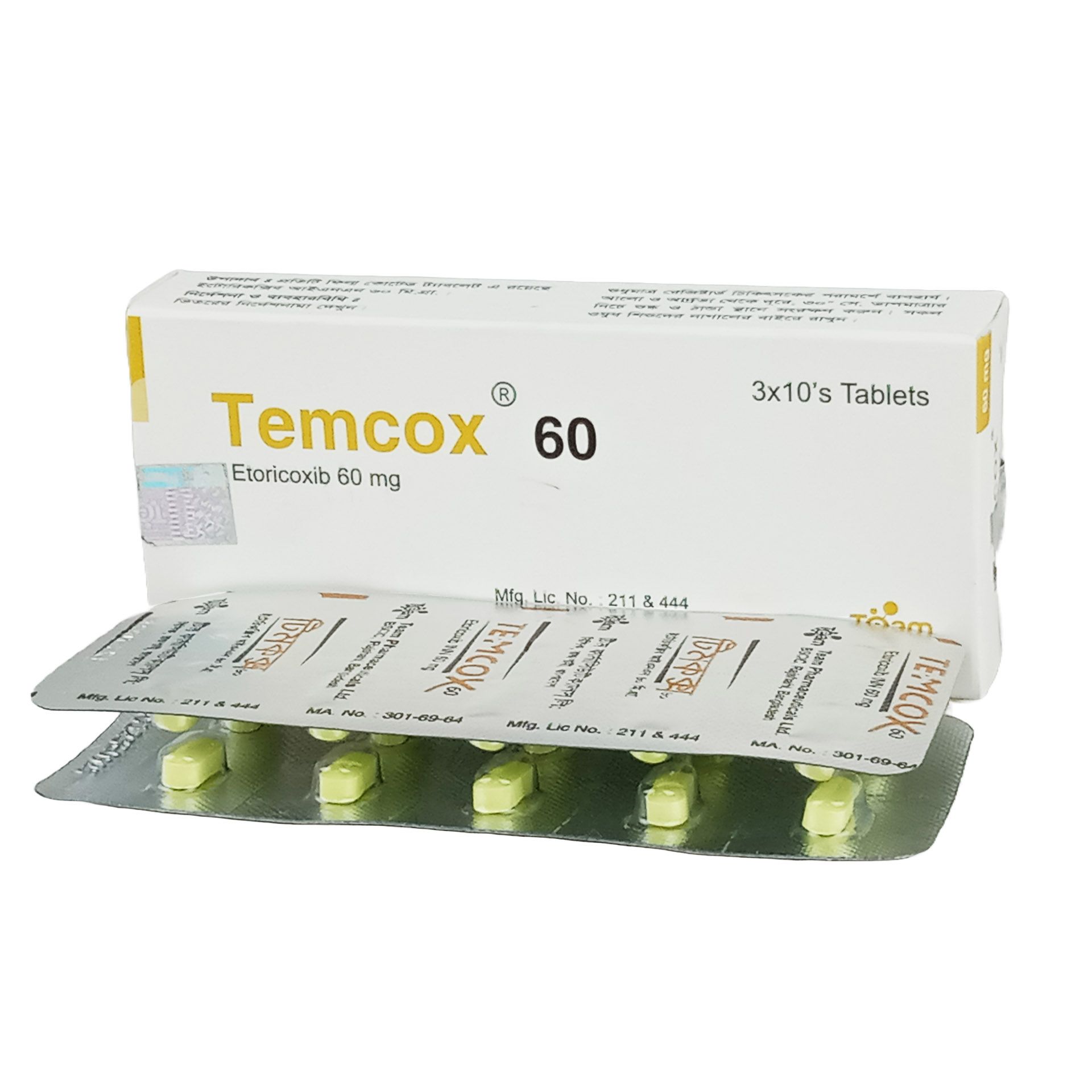 Temcox 60mg Tablet