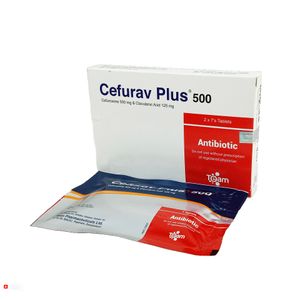 Cefurav Plus 500mg+125mg Tablet