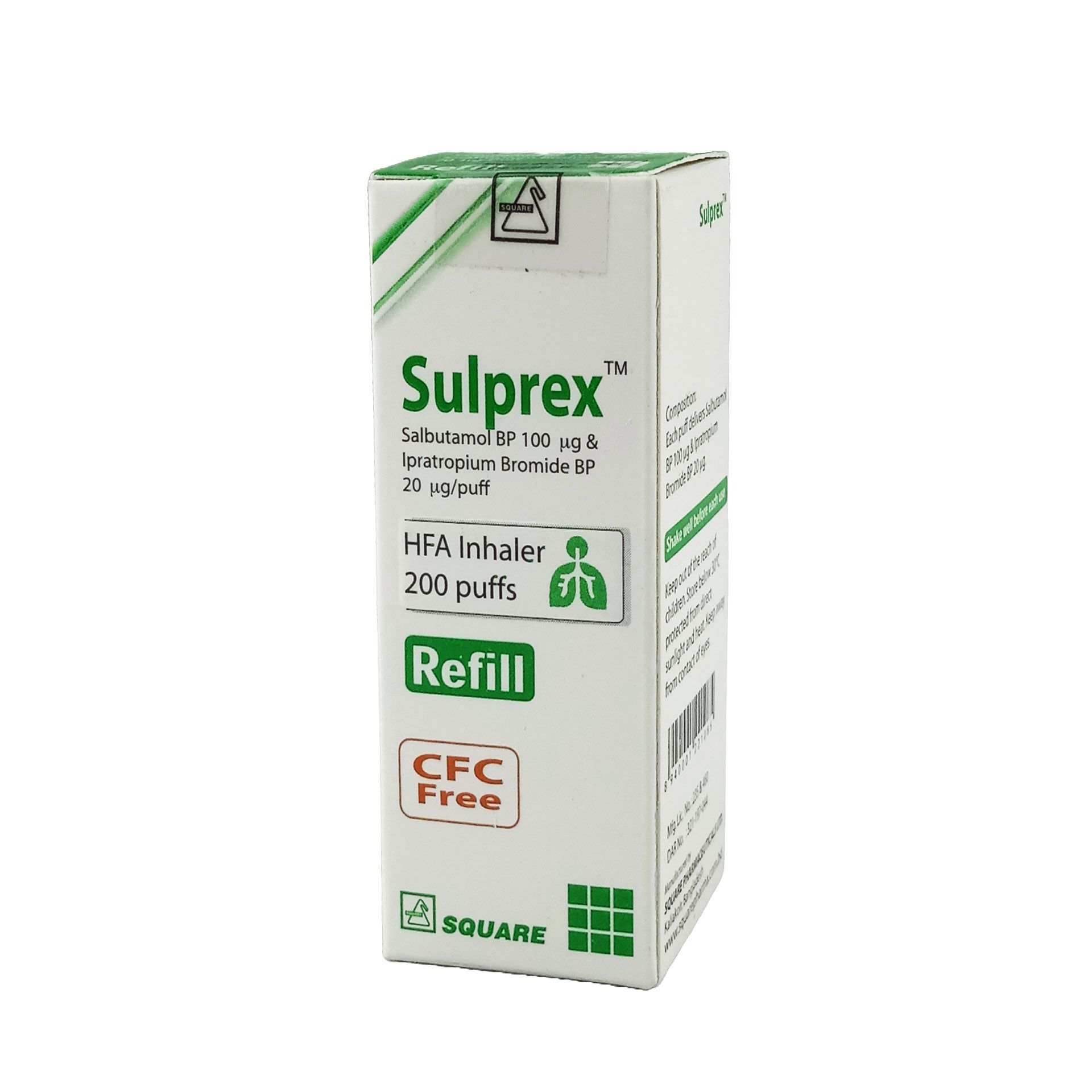 Sulprex HFA Refill 20mcg+100mcg/puff Inhaler