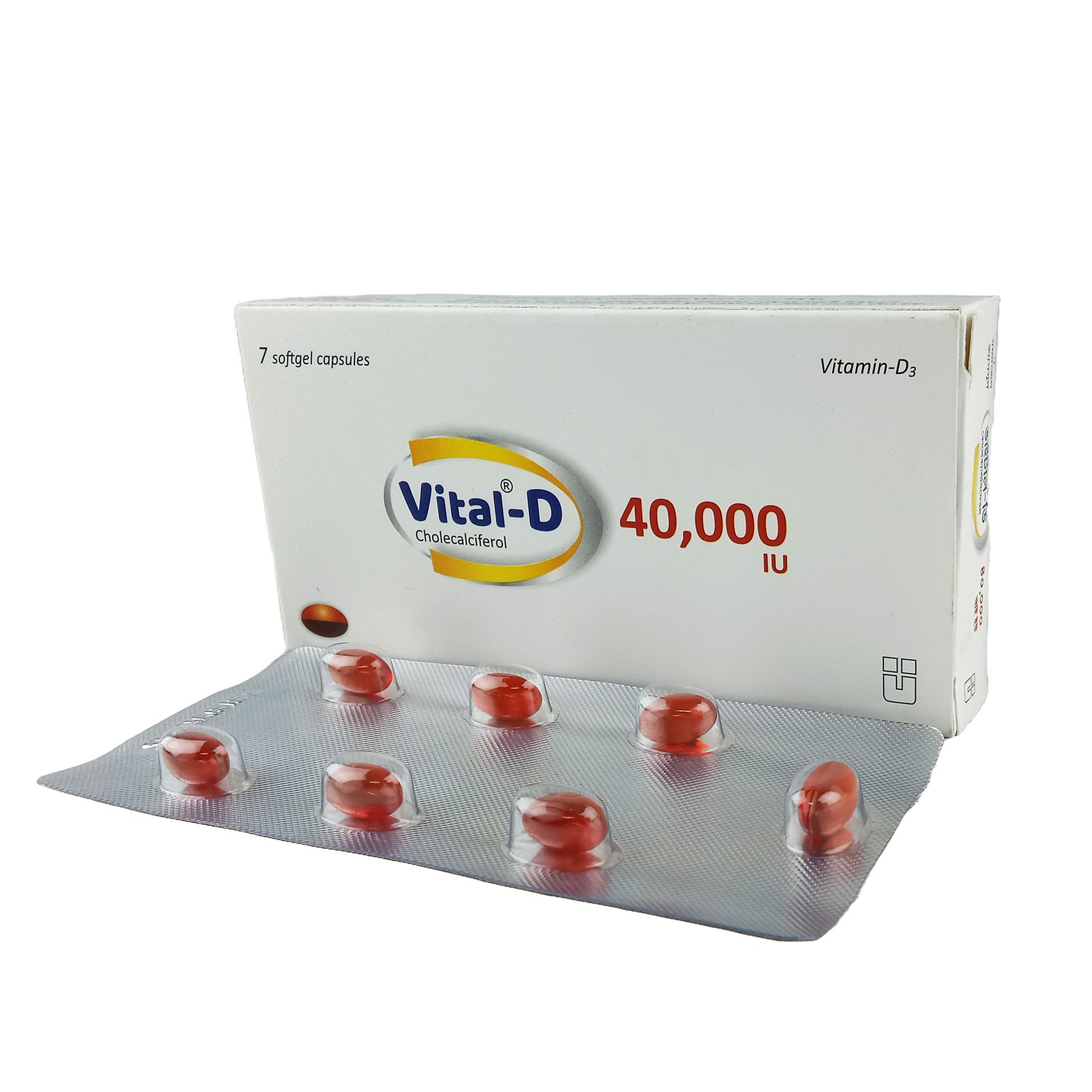 Vital-D 40000 Soft Gelatin Capsule 40000IU Capsule