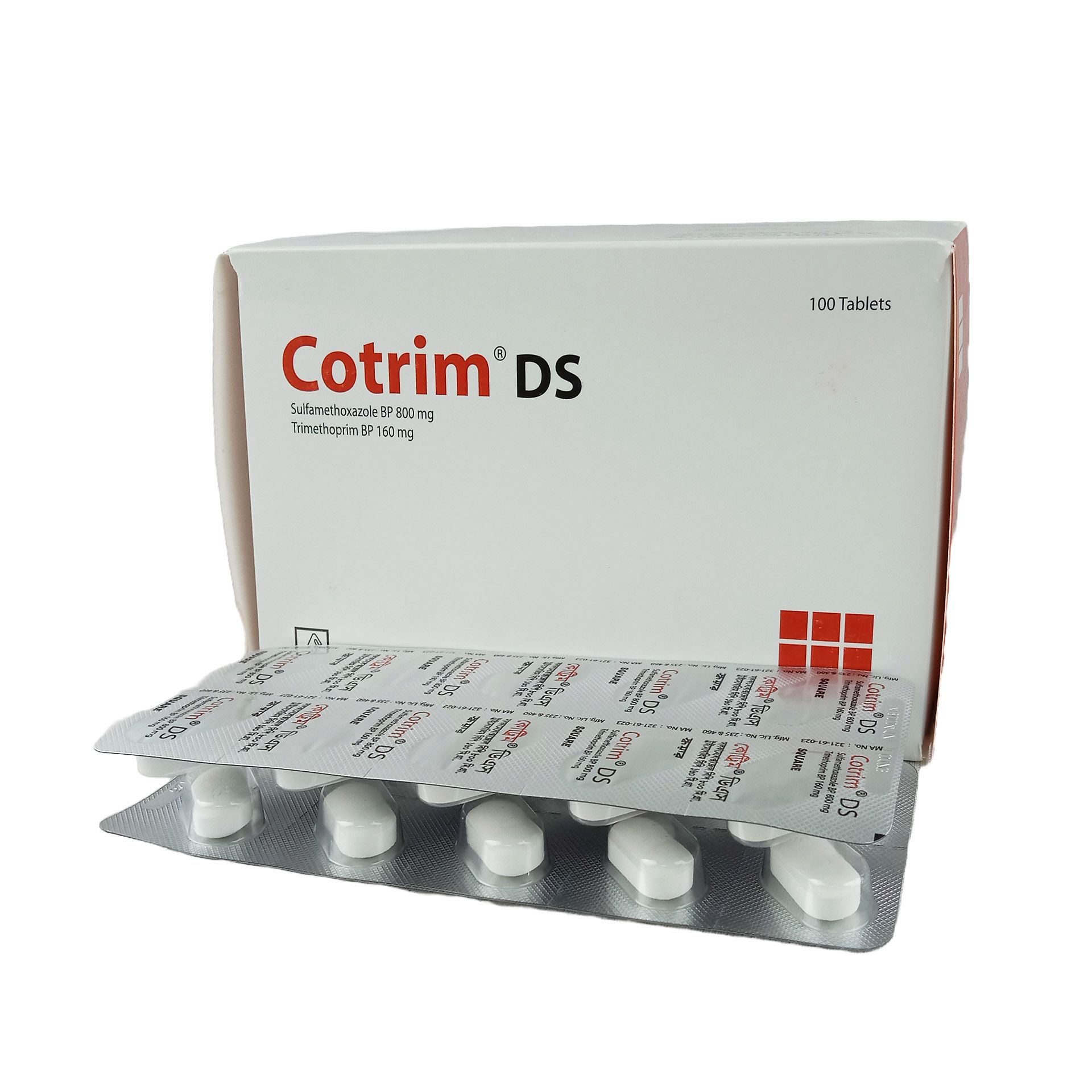 Cotrim DS 800mg+160mg Tablet