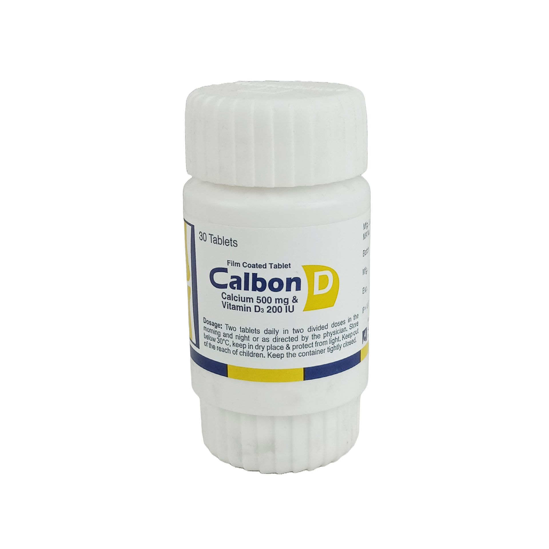 Calbon D 500mg+200IU Tablet