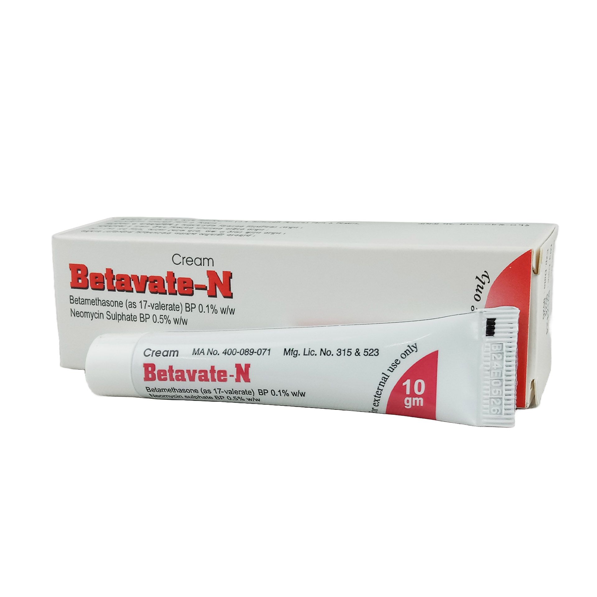 Betavate N 0.1%+0.5% Cream
