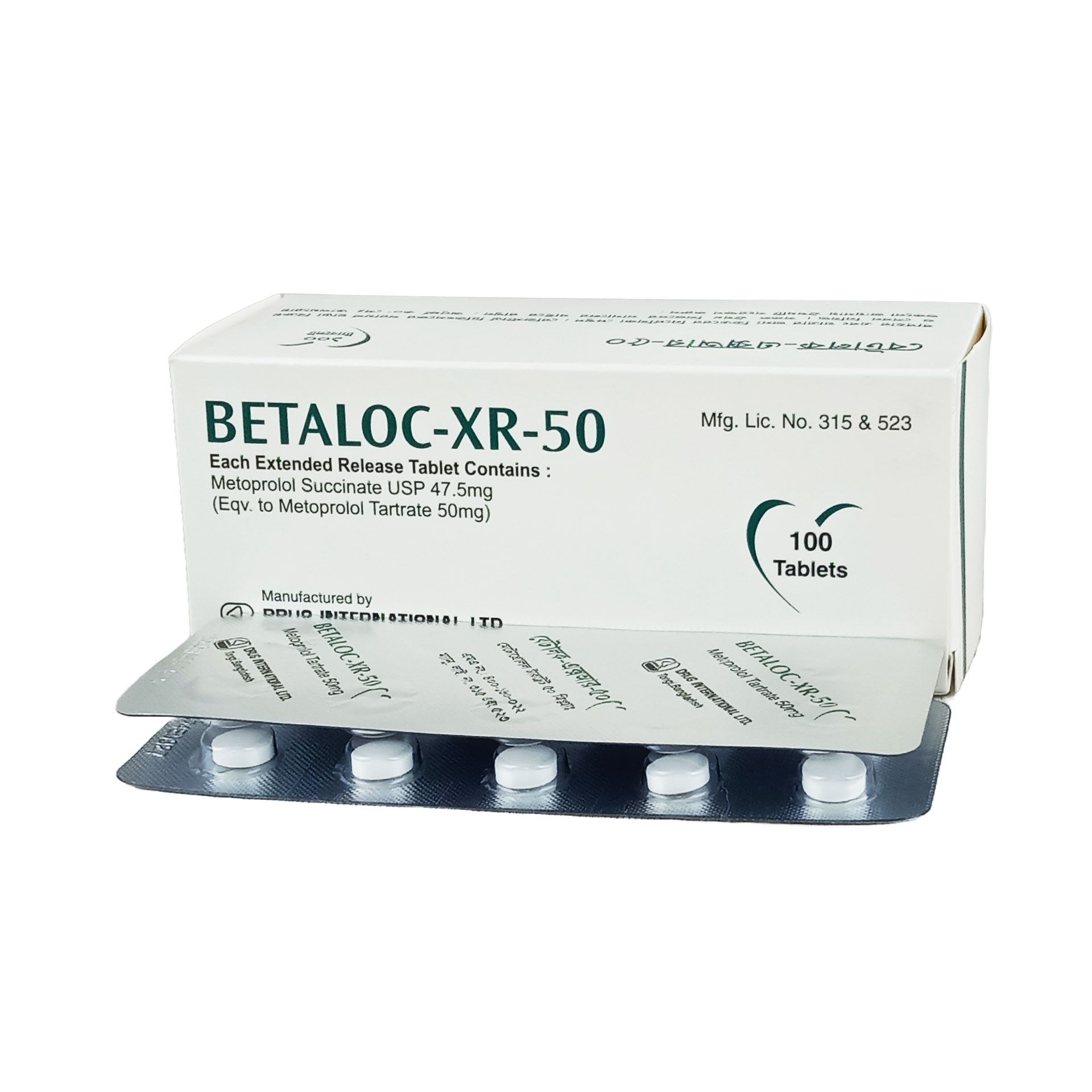 Betaloc XR 50mg Tablet