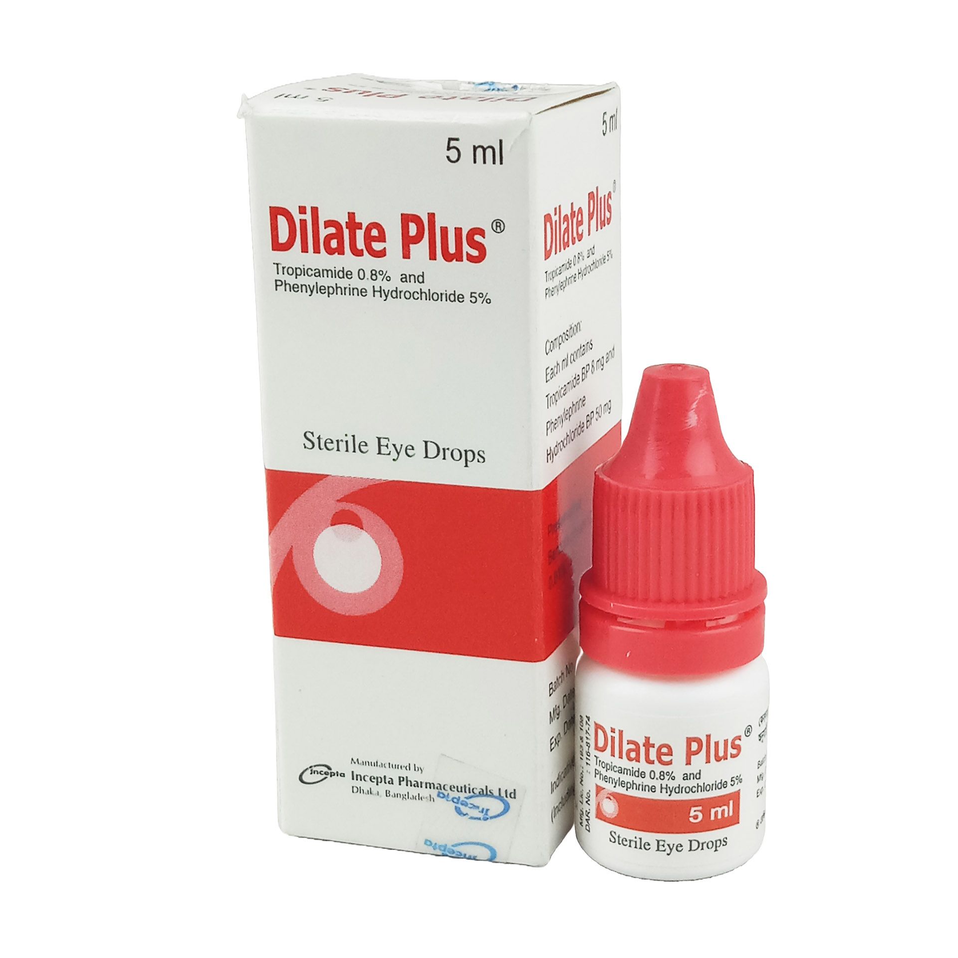 Dilate Plus 0.8%+5% Eye Drop