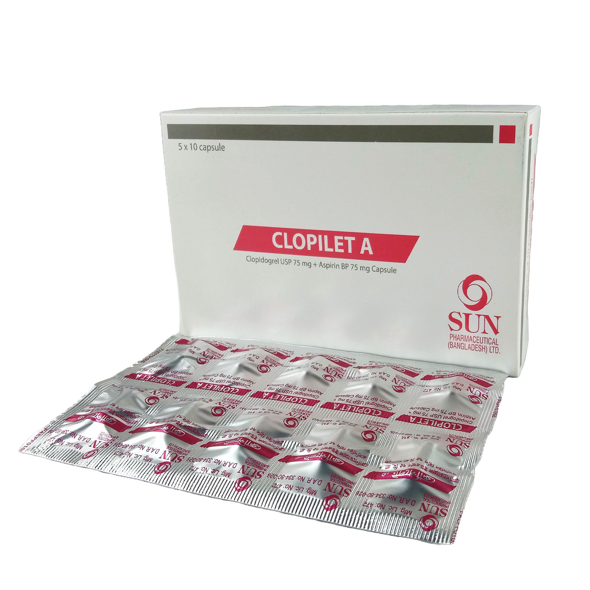 Clopilet-A 75mg+75mg Capsule