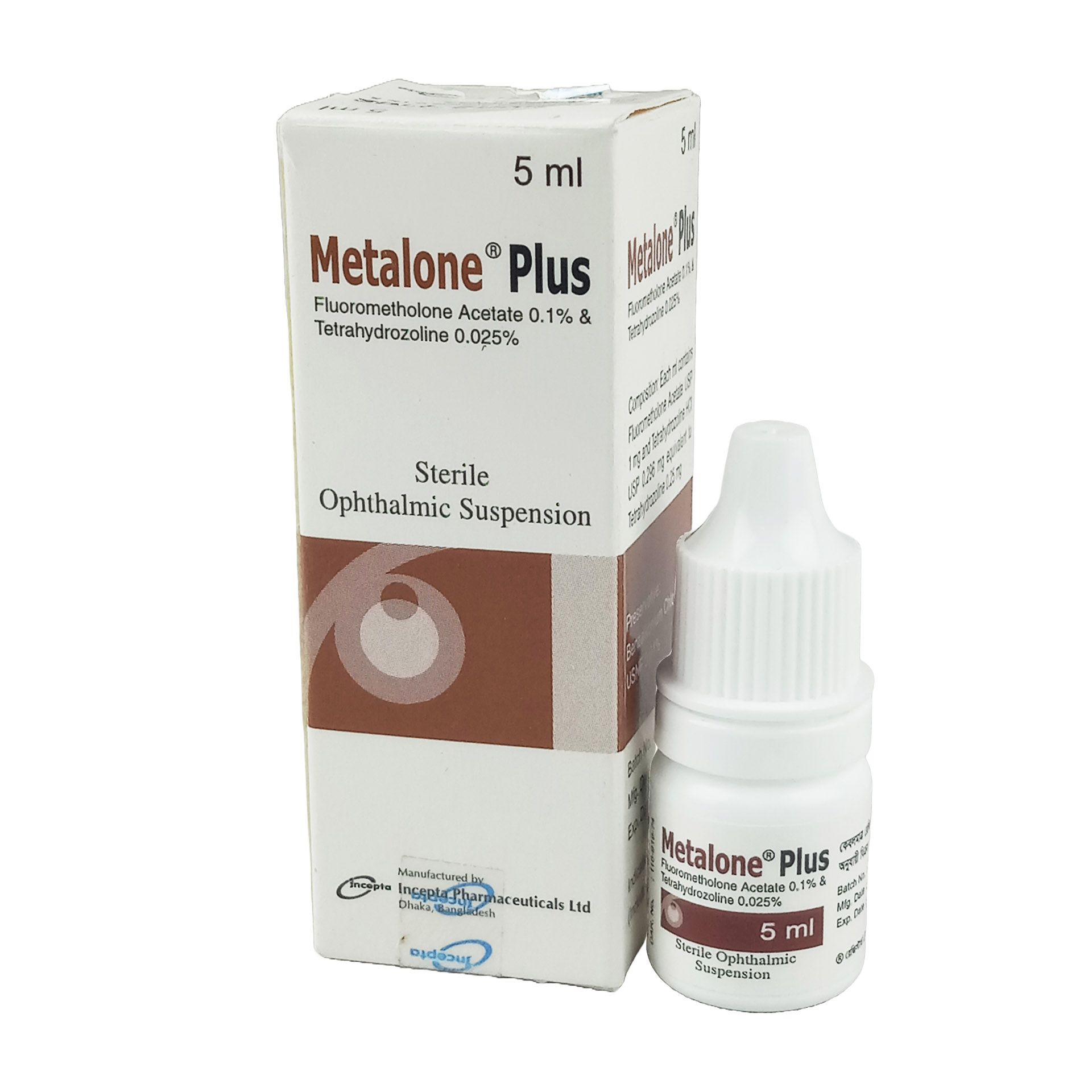 Metalone Plus 0.1%+0.025% Eye Drop