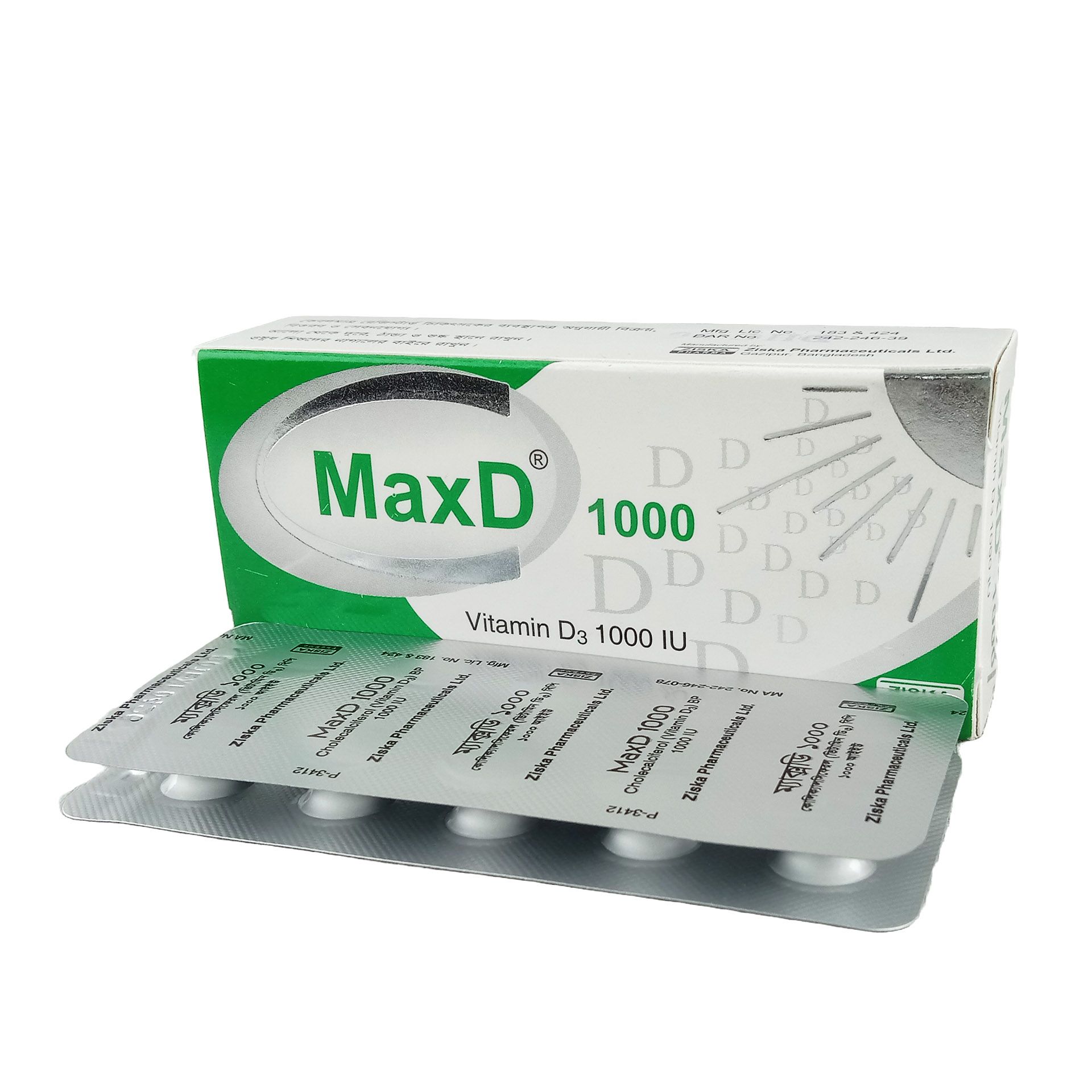 Max D 1000 1000IU Tablet