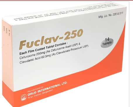 Fuclav 250mg+62.5mg Tablet