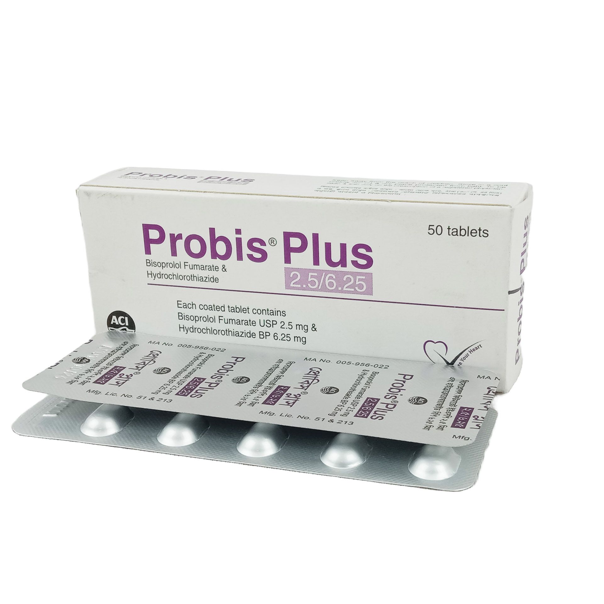 Probis Plus 2.5/6.25 2.5mg+6.25mg Tablet