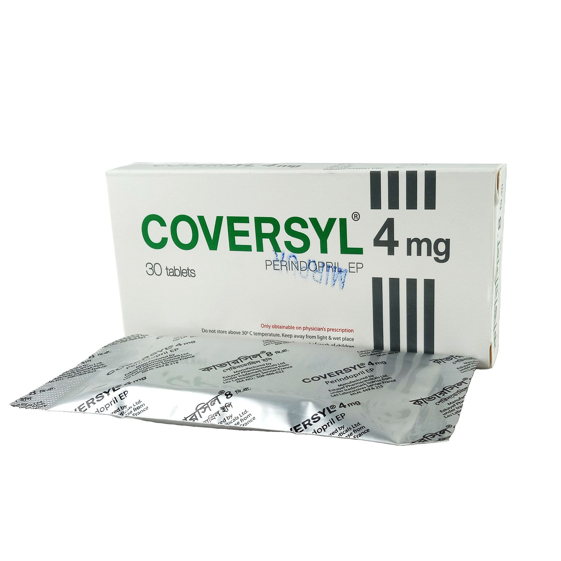 Coversyl 4mg tablet