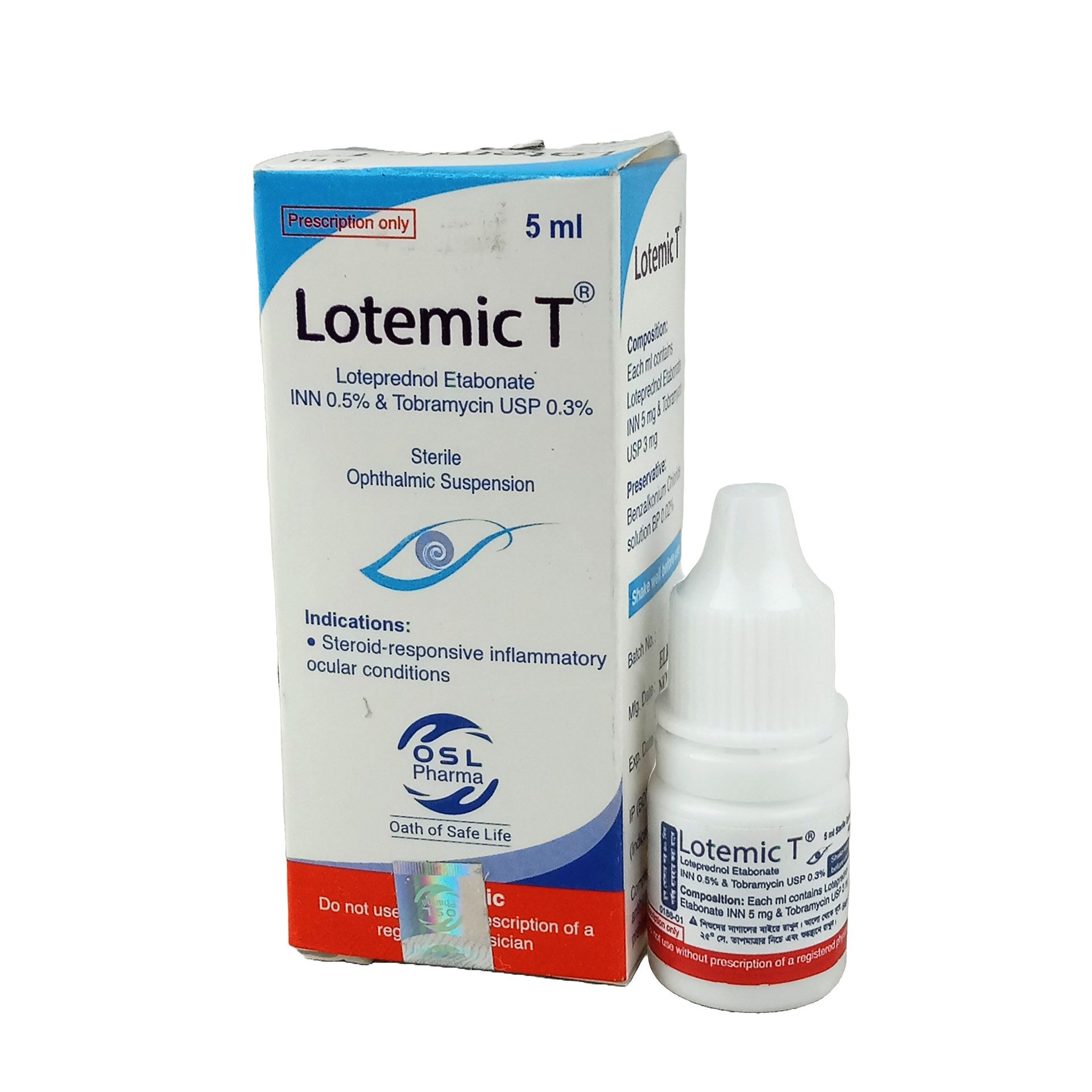 Lotemic T Eye Drops 0.5%+0.3% Eye Drop
