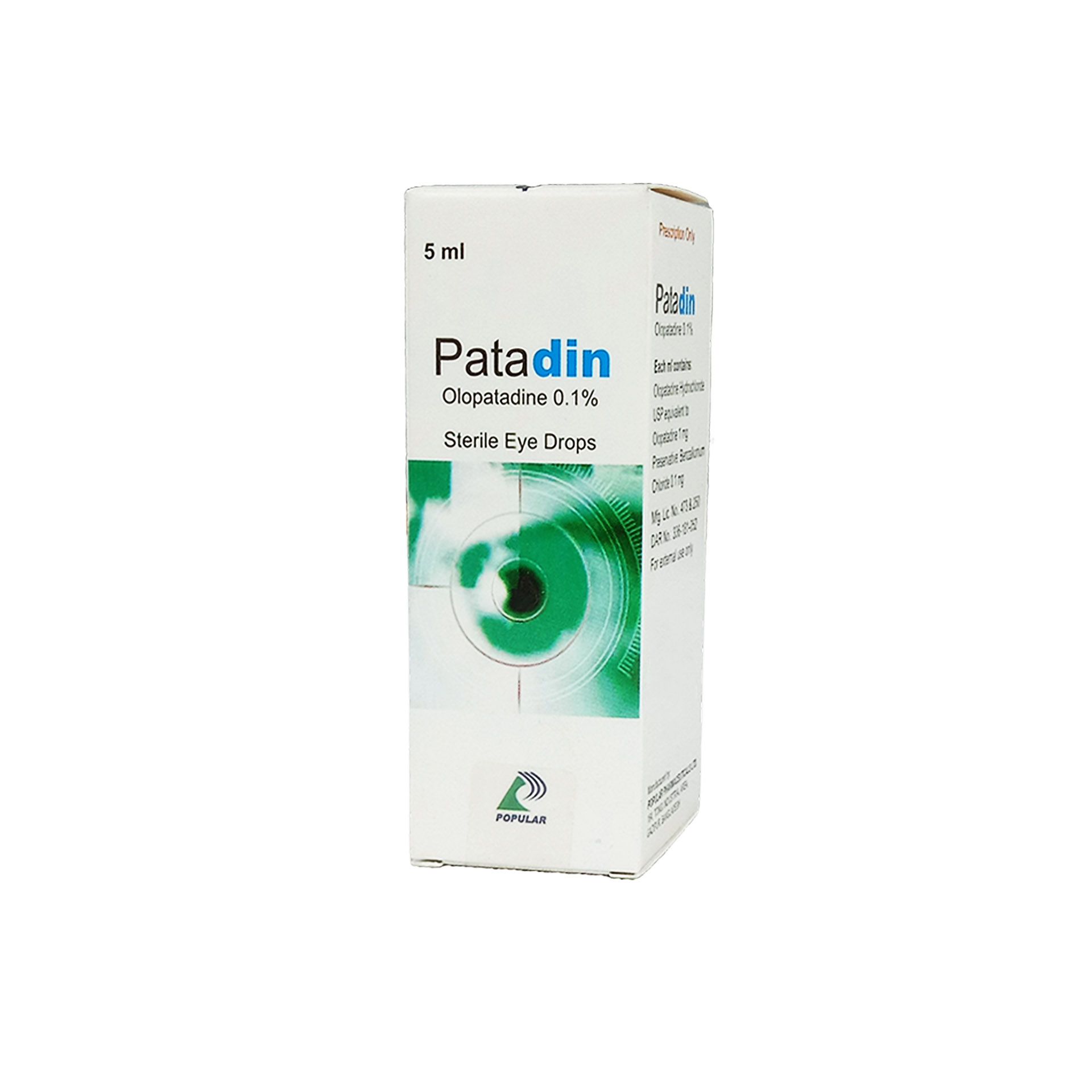Patadin 0.1% 0.10% Eye Drop