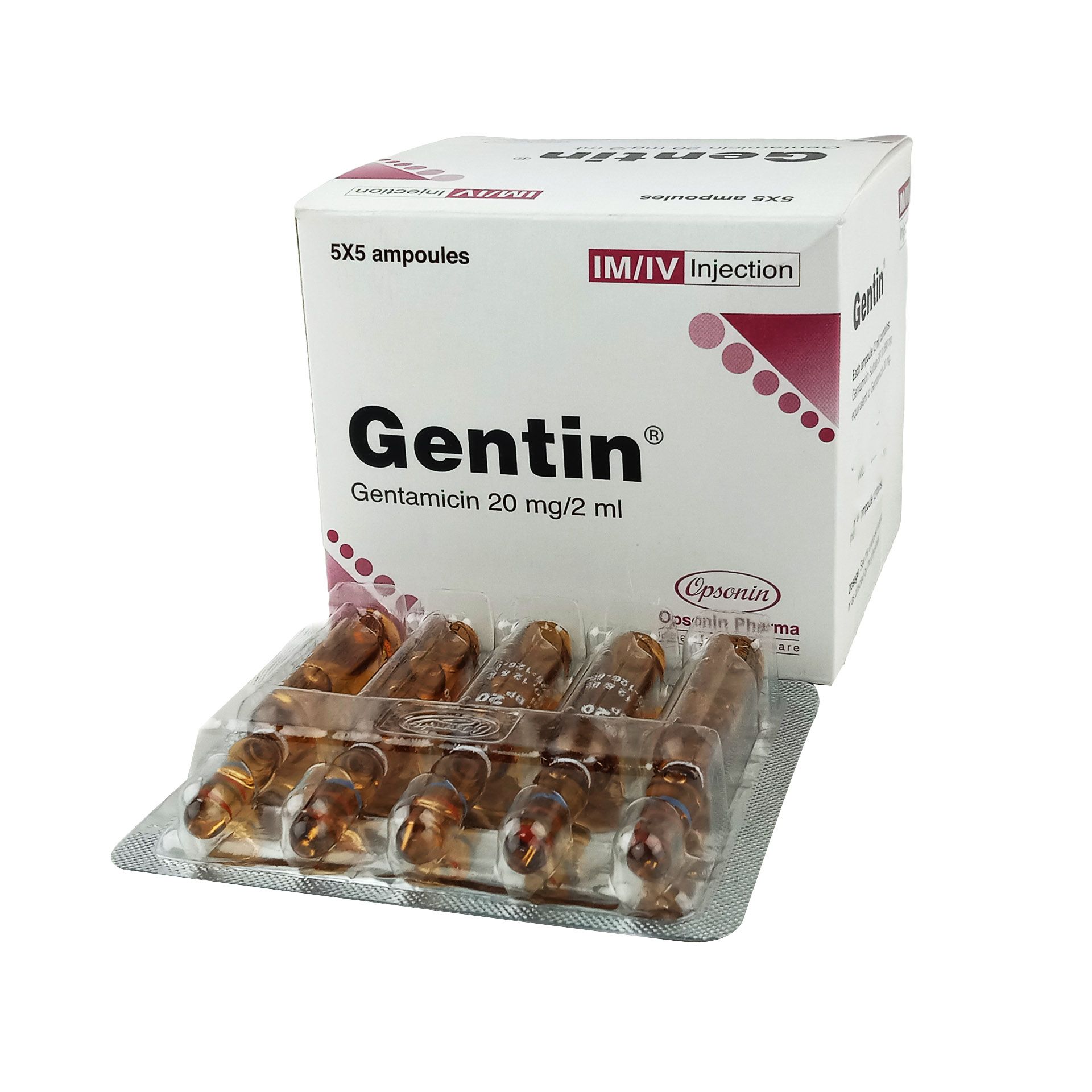 Gentin 20mg/2ml Injection