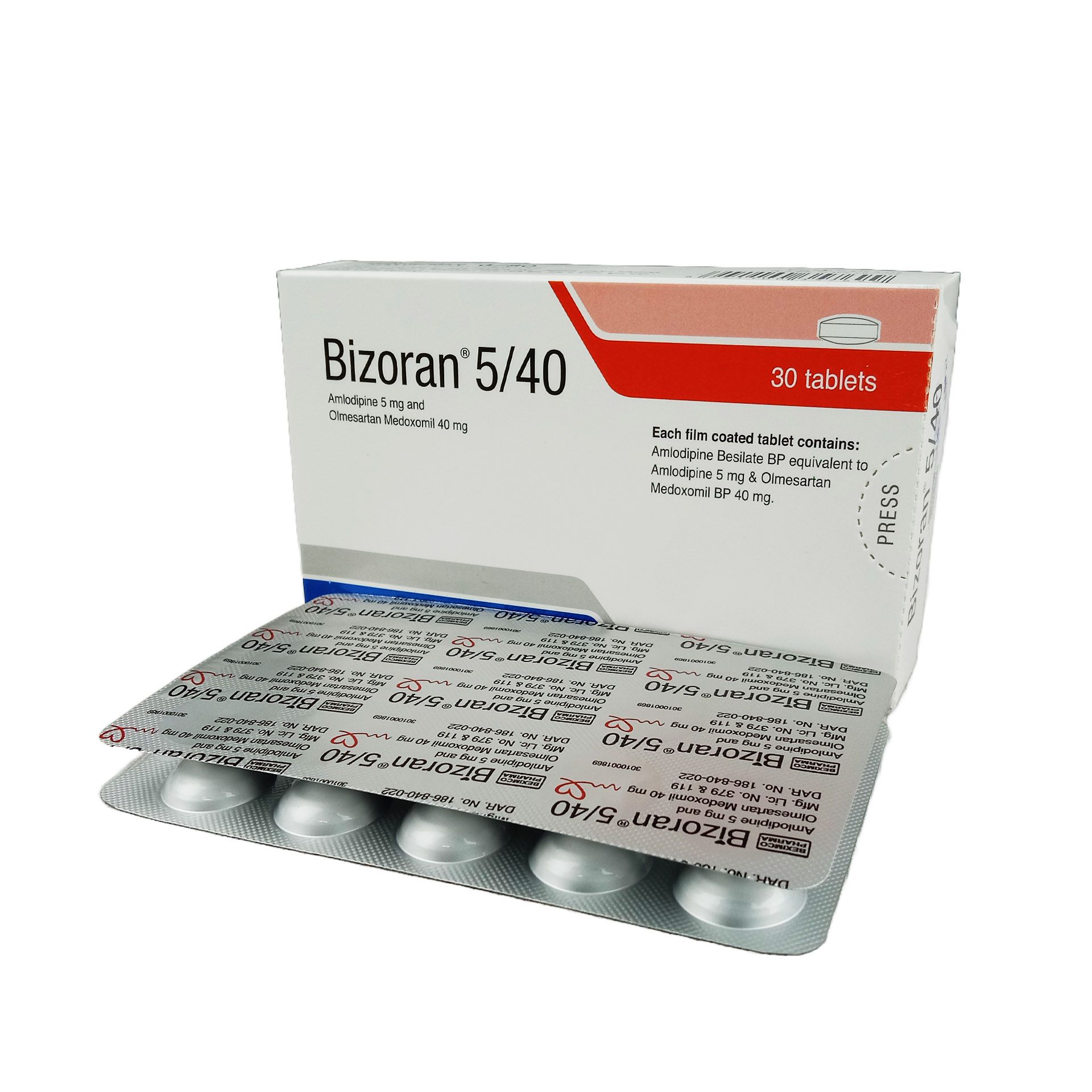 Bizoran 5/40 5mg+40mg Tablet