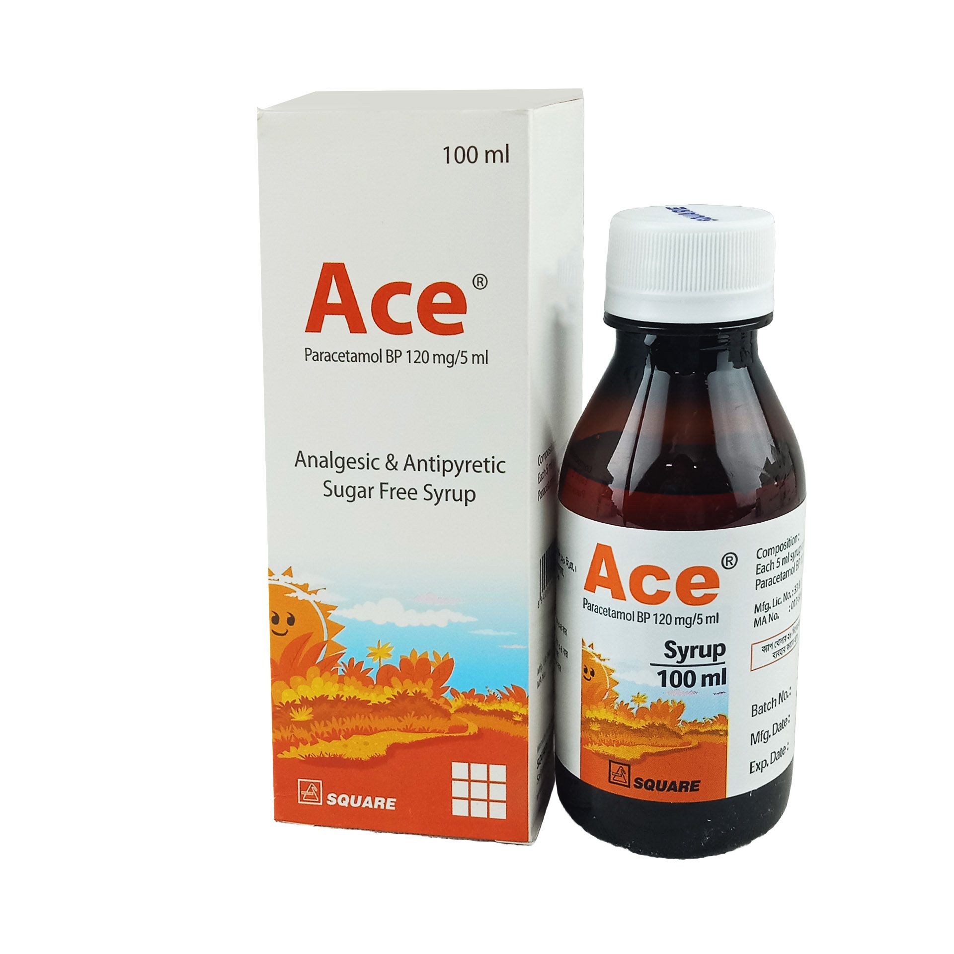 Ace 100ml 120mg/5ml Syrup