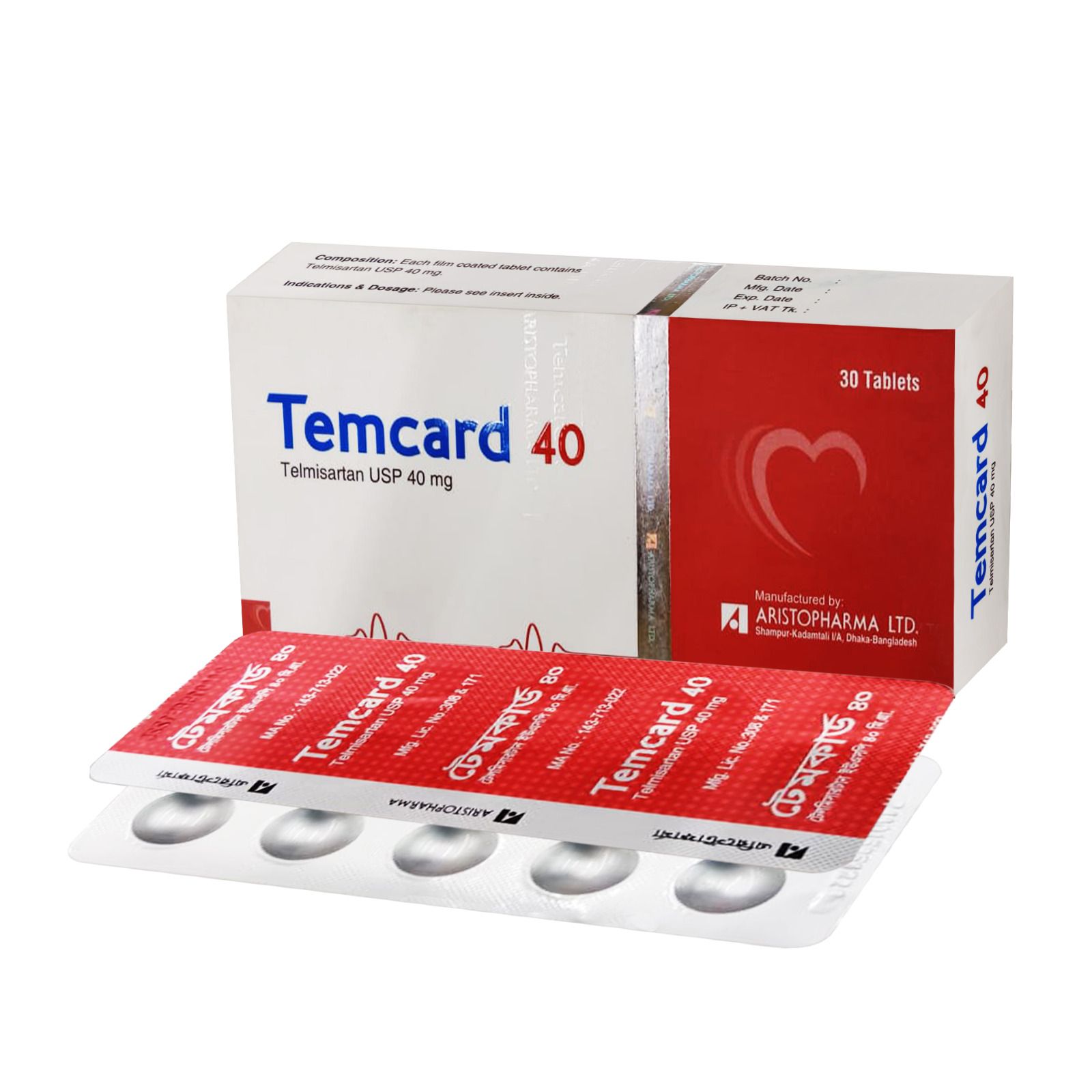 Temcard 40mg Tablet