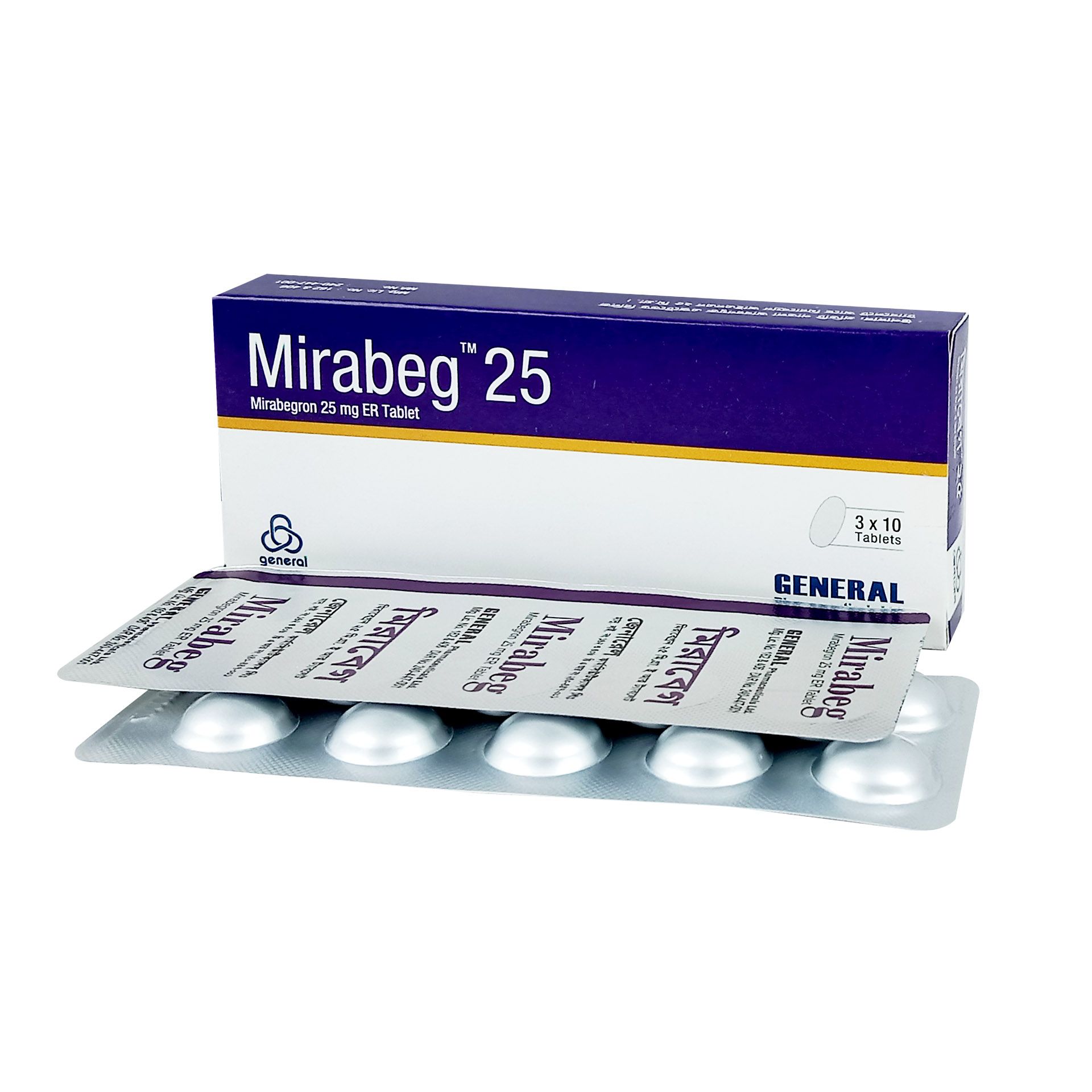 Mirabeg 25mg Tablet