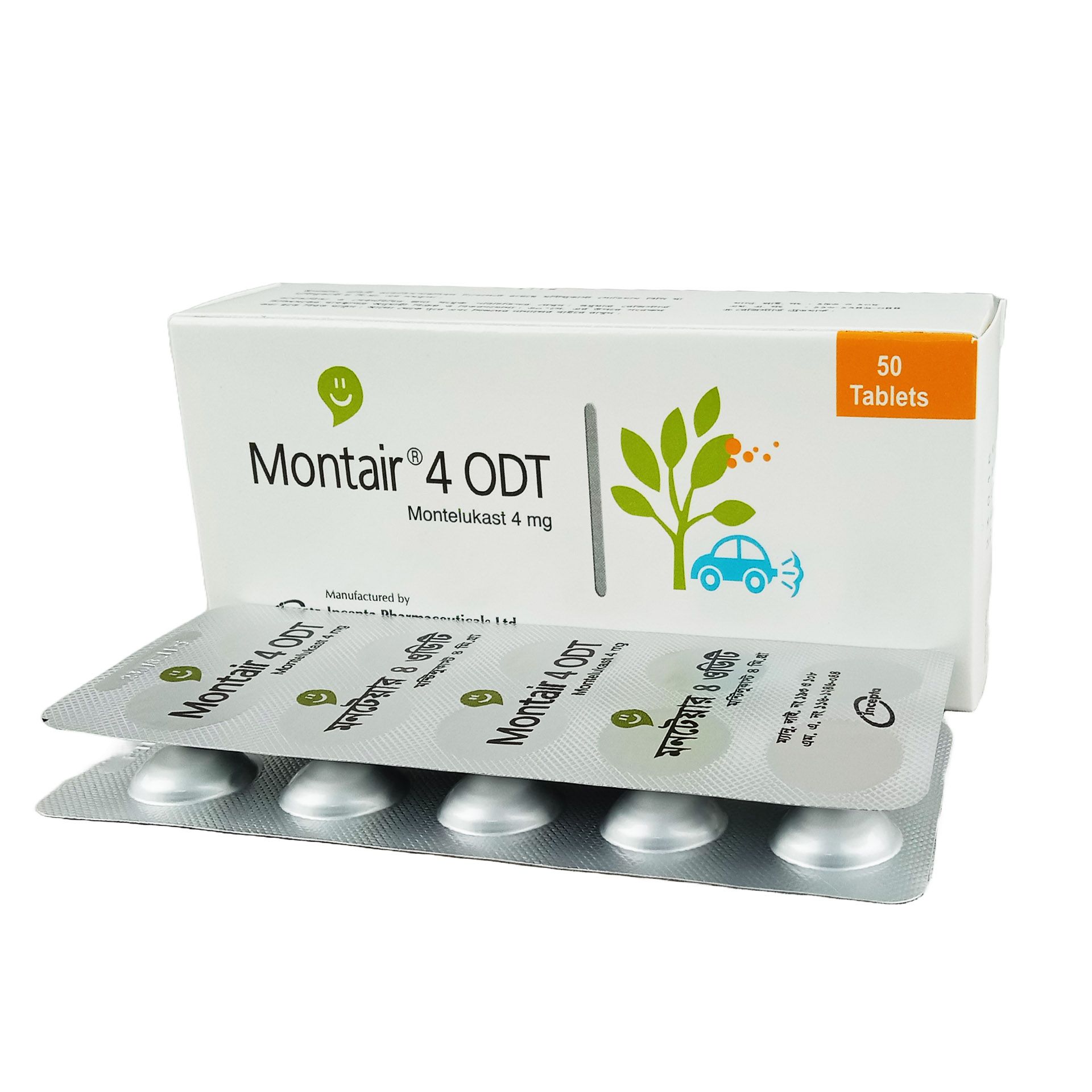 Montair 4 ODT 4mg Tablet