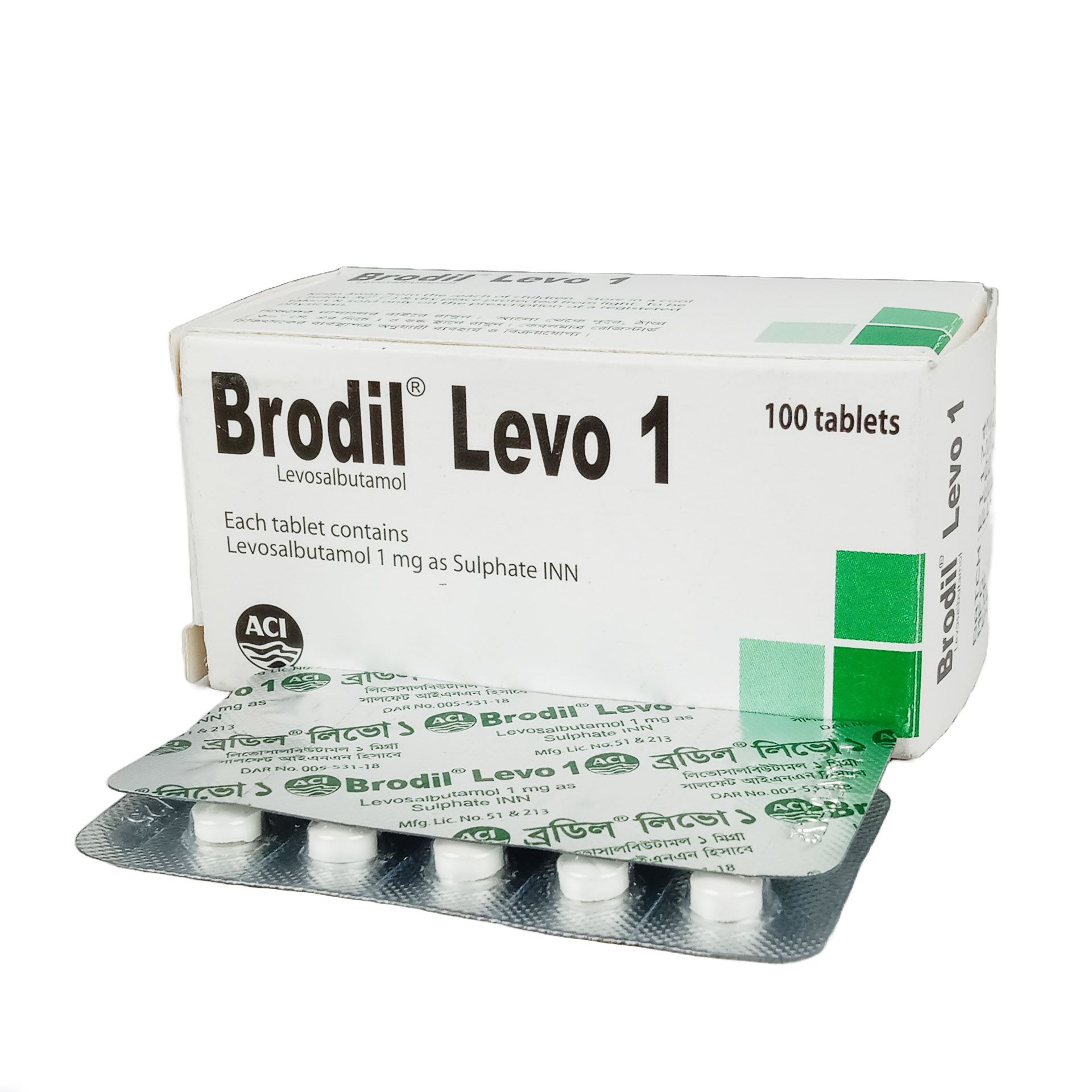 Brodil Levo 1mg Tablet