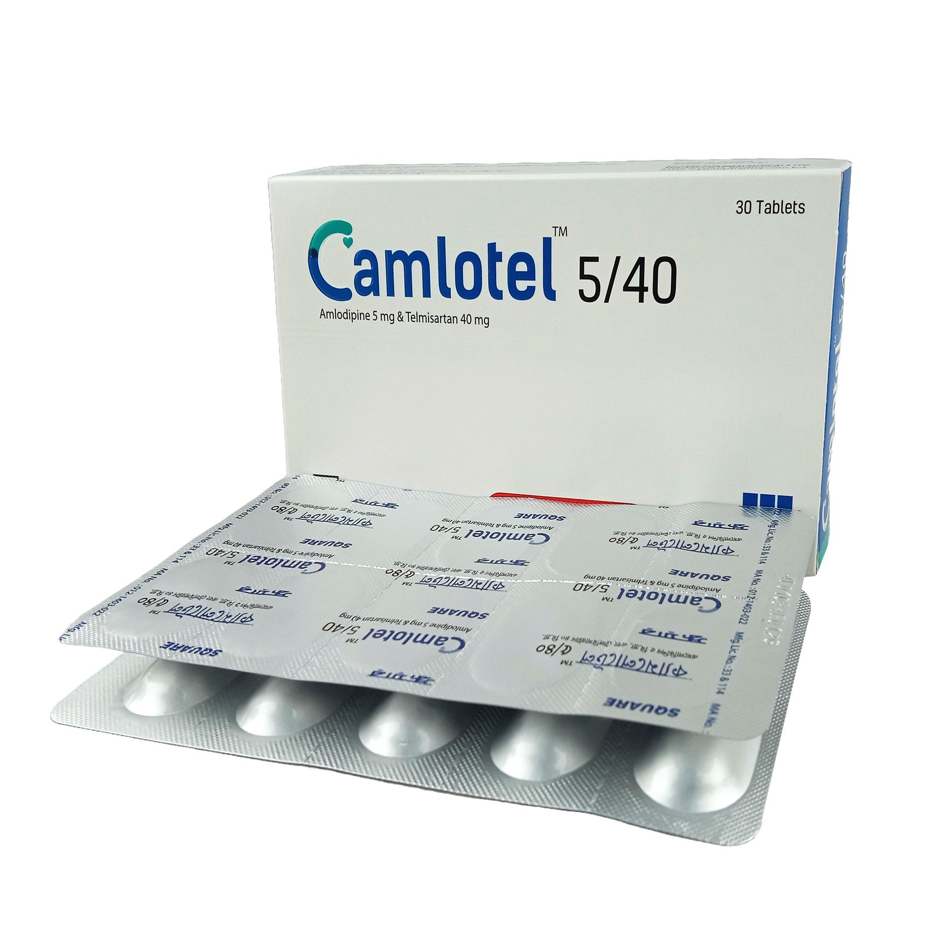 Camlotel 5/40 5mg+40mg Tablet