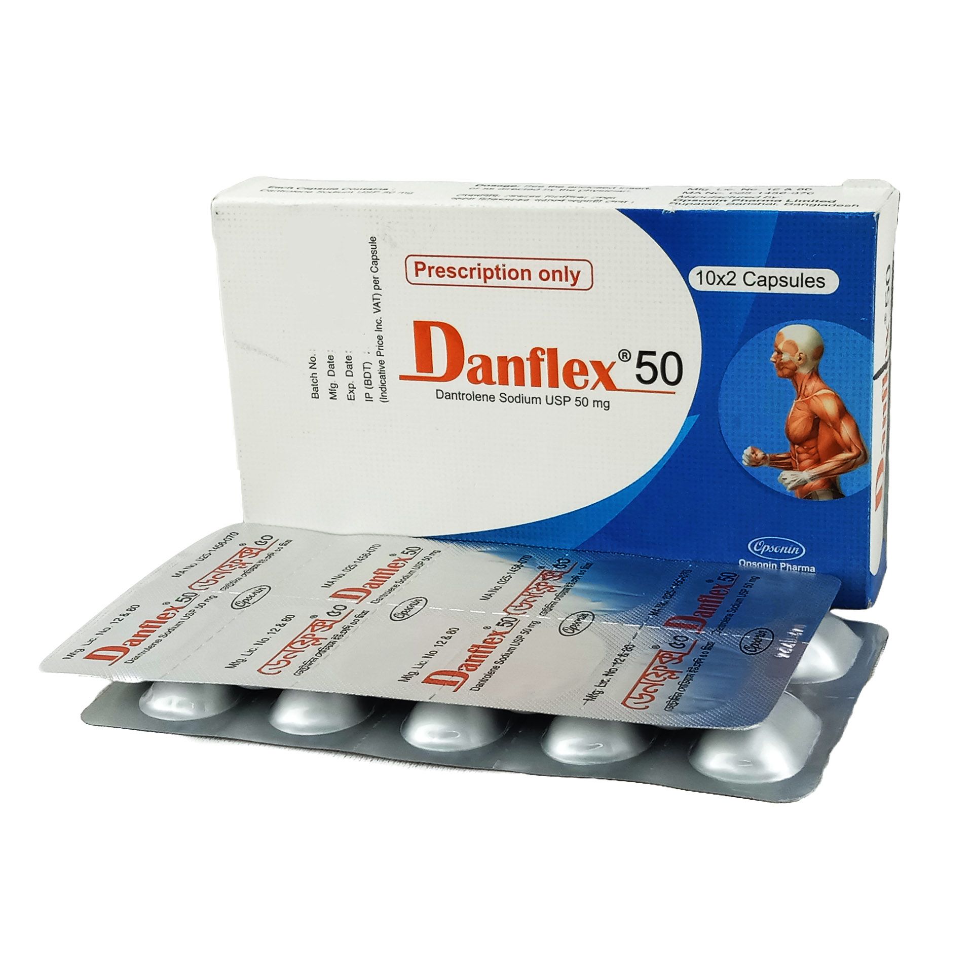 Danflex 50mg Capsule