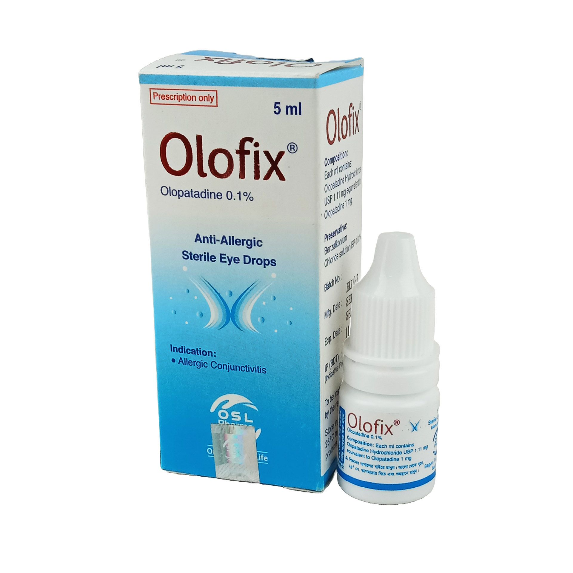 Olofix 0.1% 0.10% Eye Drop