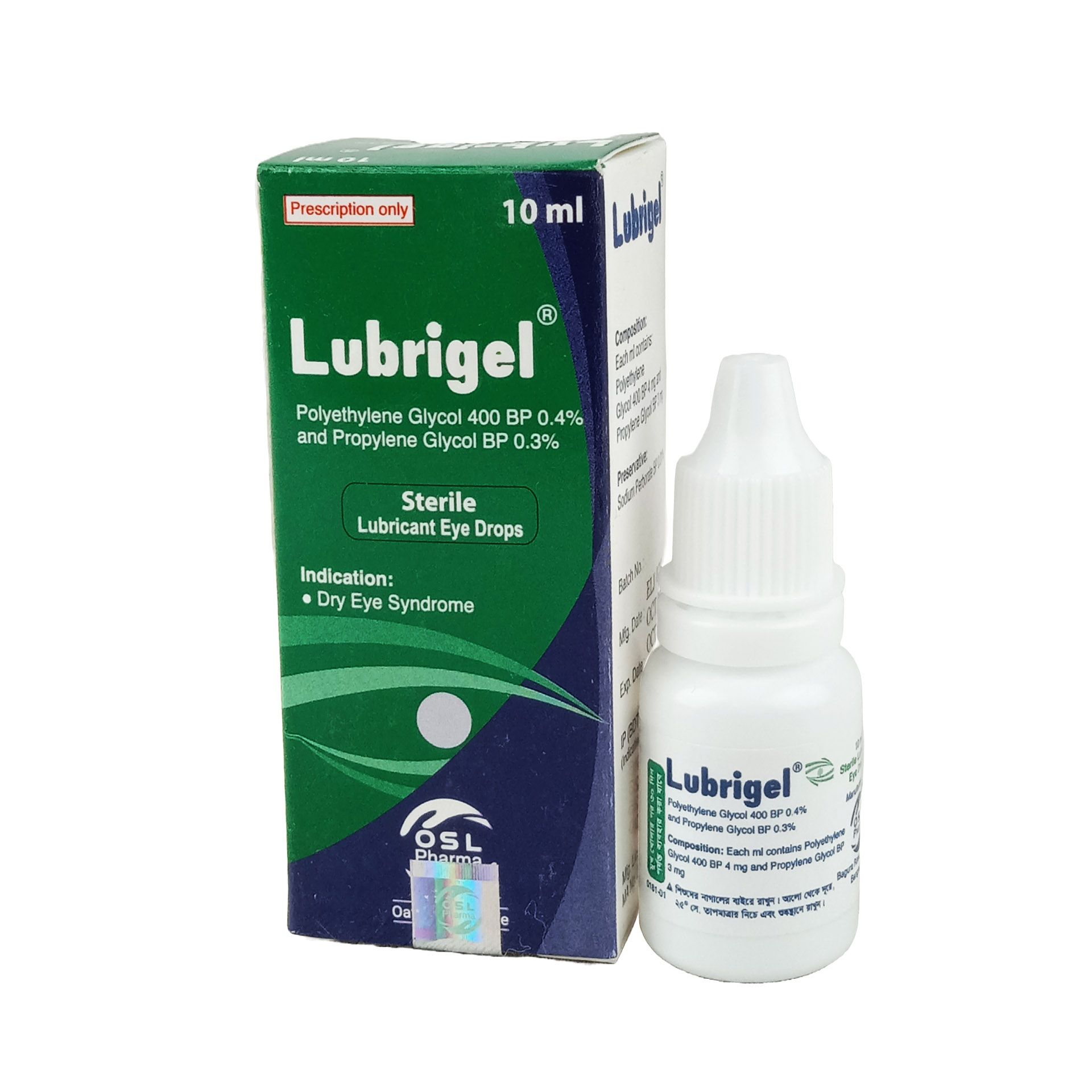 Lubrigel 0.4%+0.3% Eye Drop