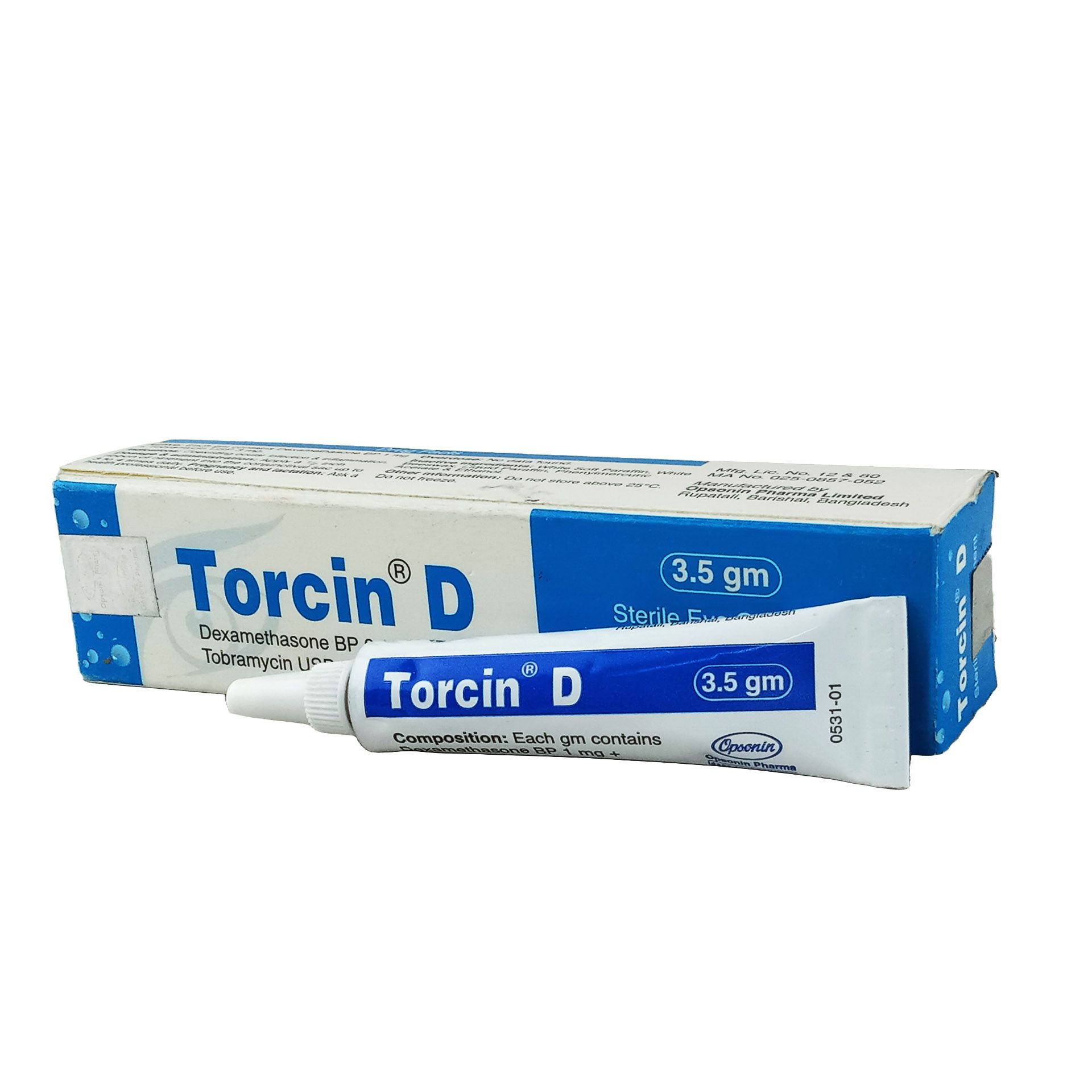 Torcin D 0.30% Eye Ointment