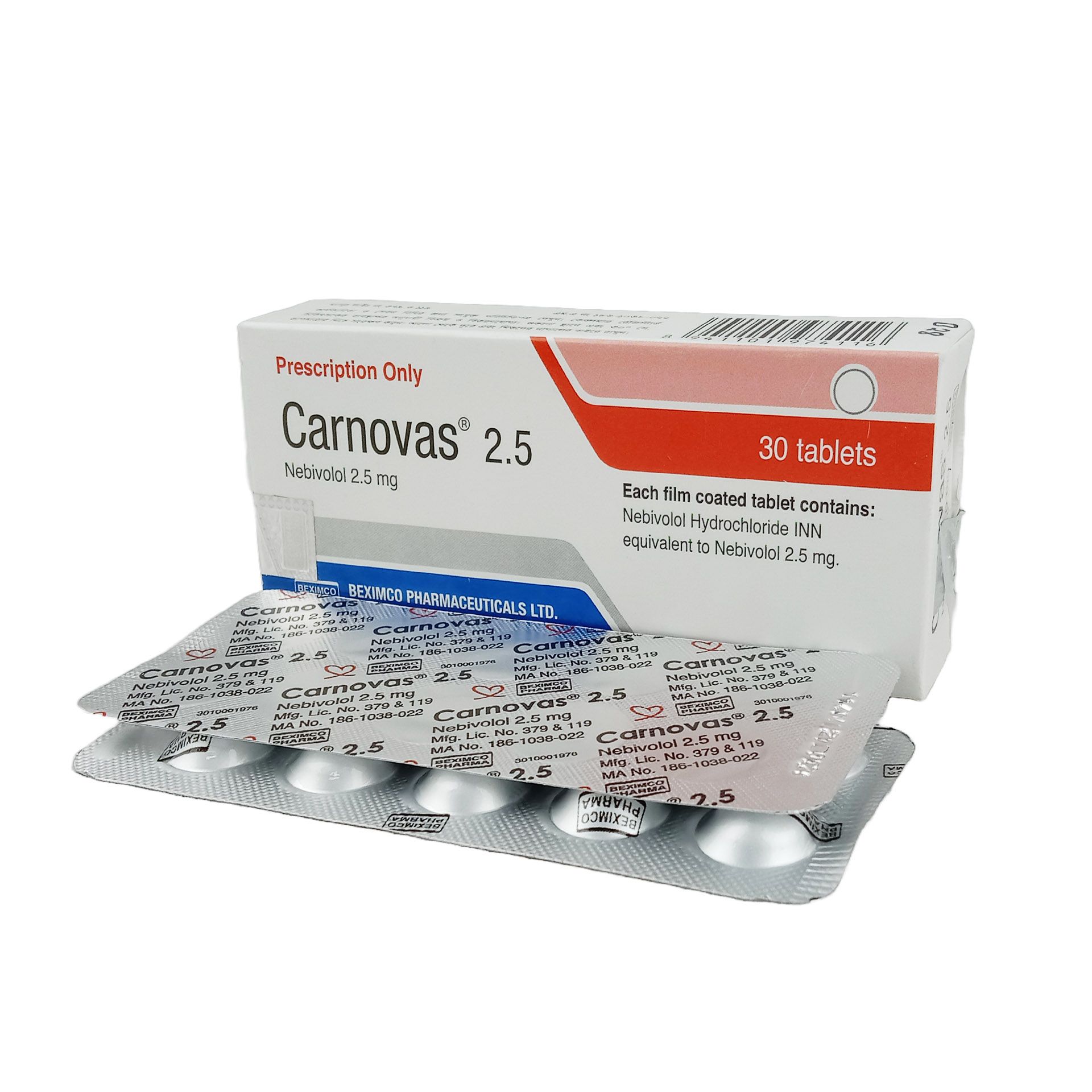 Carnovas 2.5 2.5mg Tablet