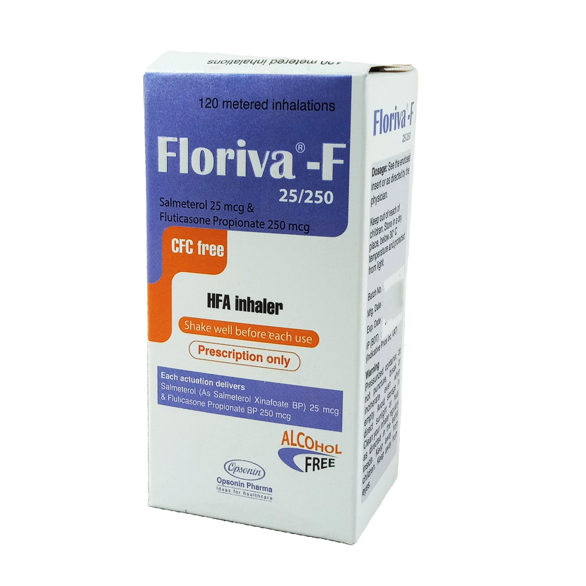 Floriva-F 25/250 HFA 25mcg+250mcg Inhaler