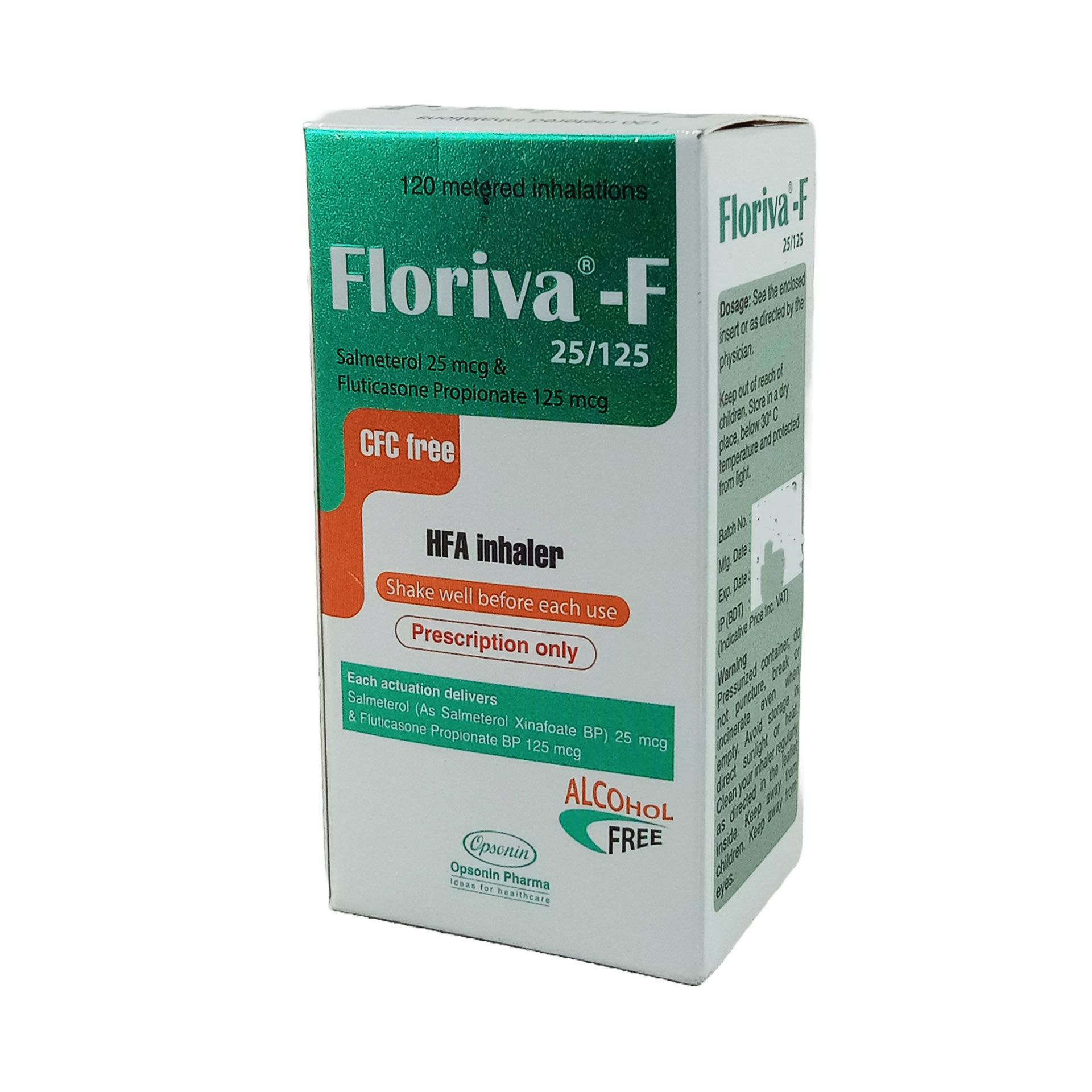 Floriva F 25/125 25mcg+125mcg Inhaler