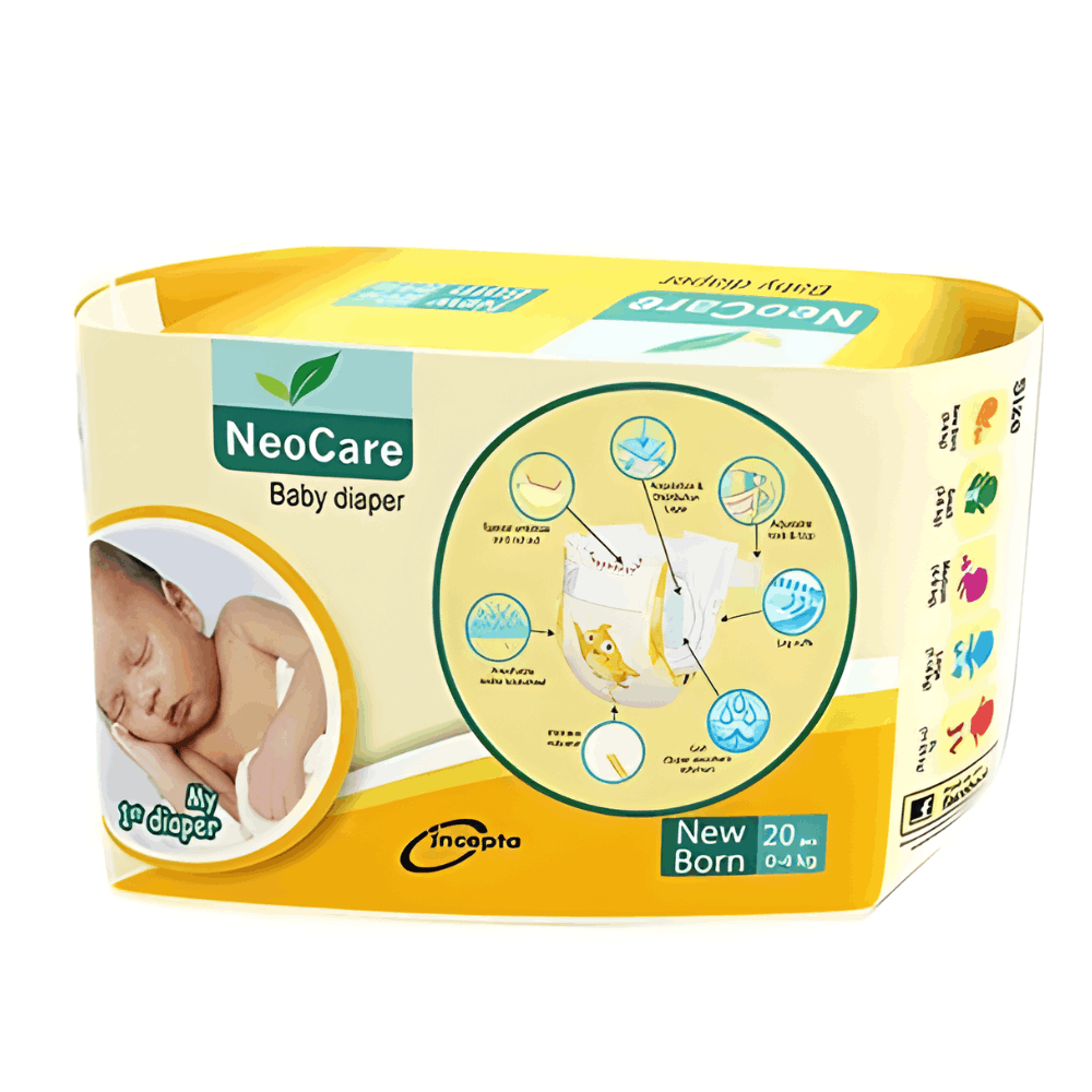 Neocare Baby Diaper New Born 20's Pack Size-Small Diaper