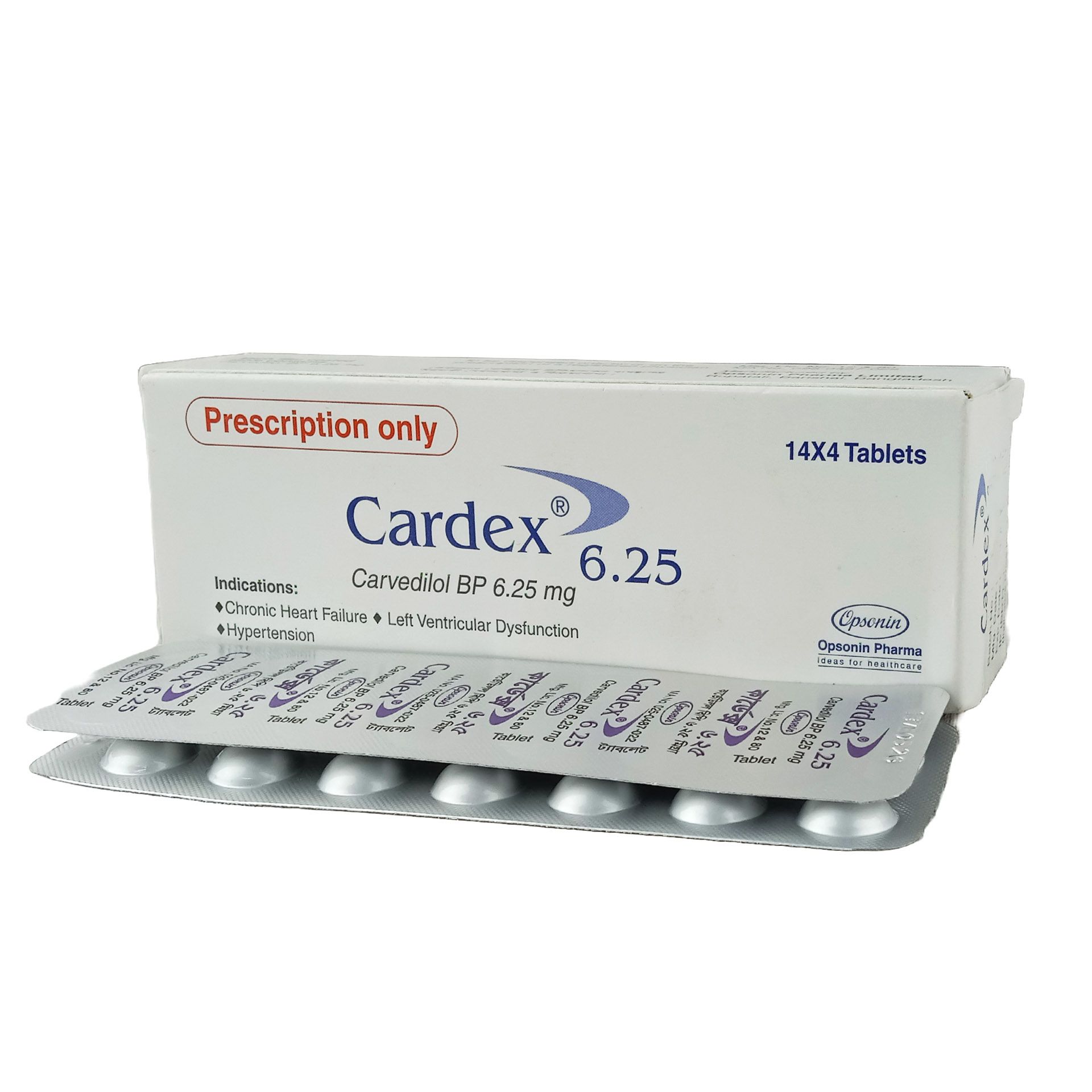 Cardex 6.25 6.25mg Tablet